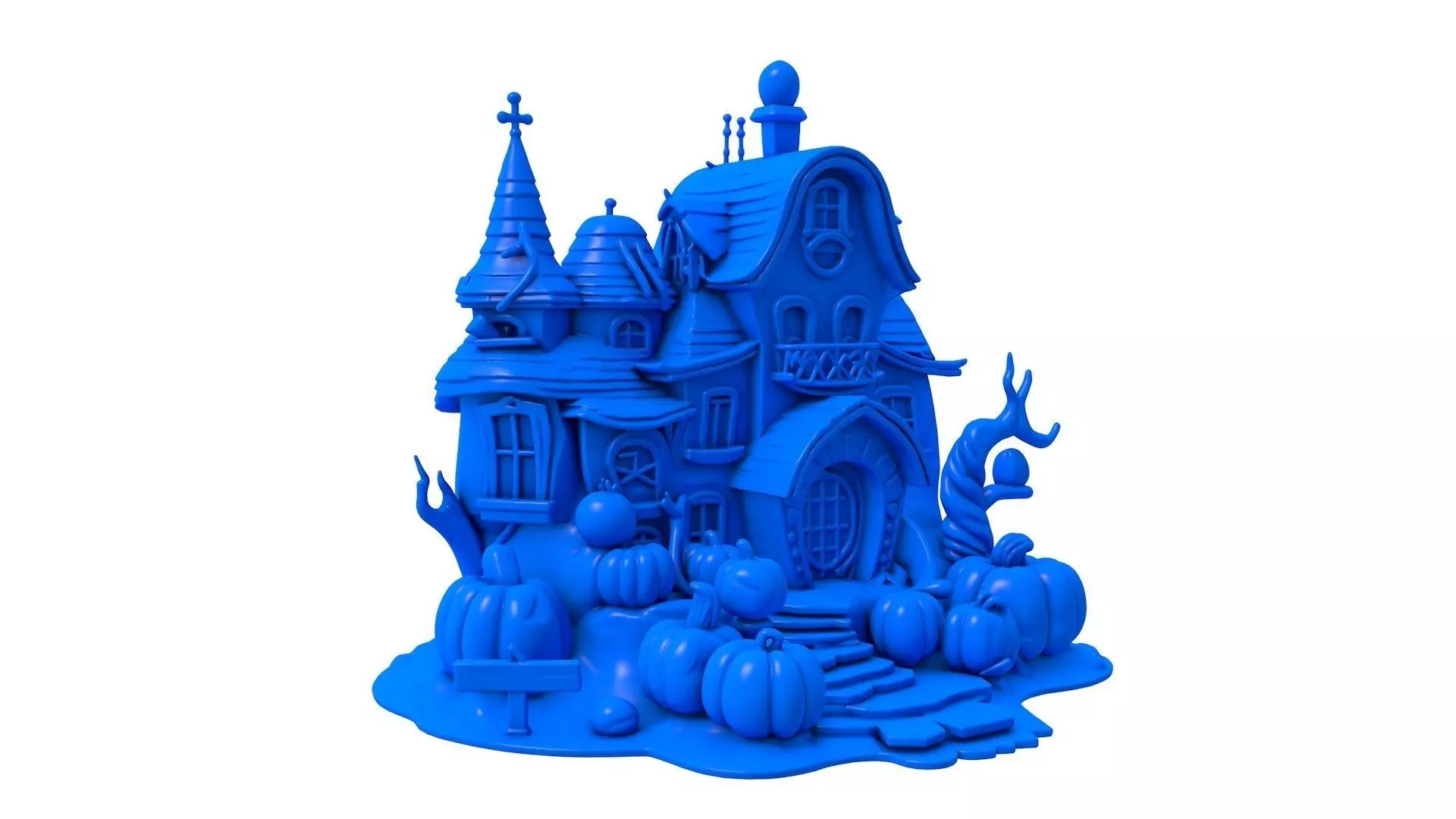 Halloween Ghost - Haunted House - Halloween Graveyard  3D print model_0