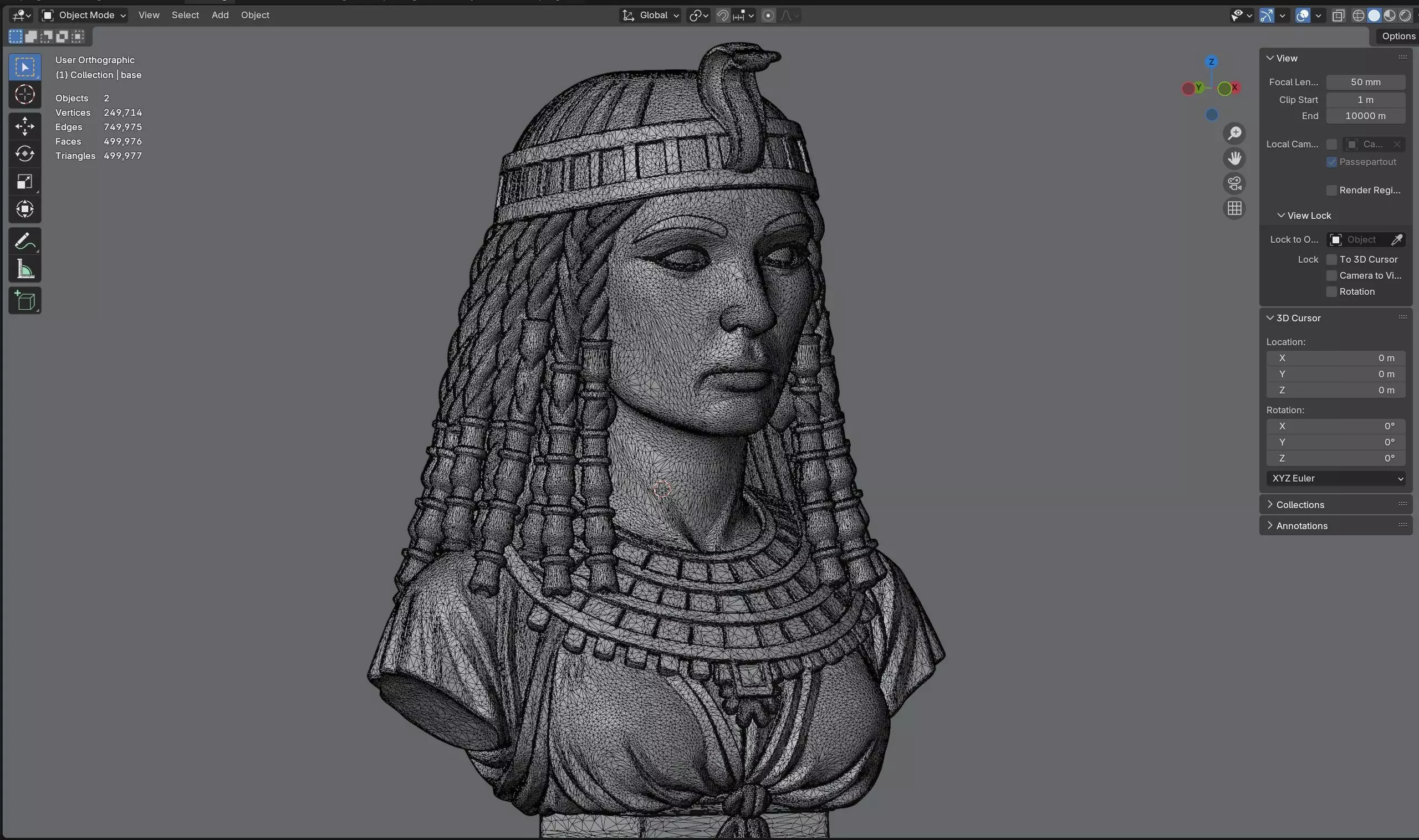 cleopetra Low-poly 3D model_8