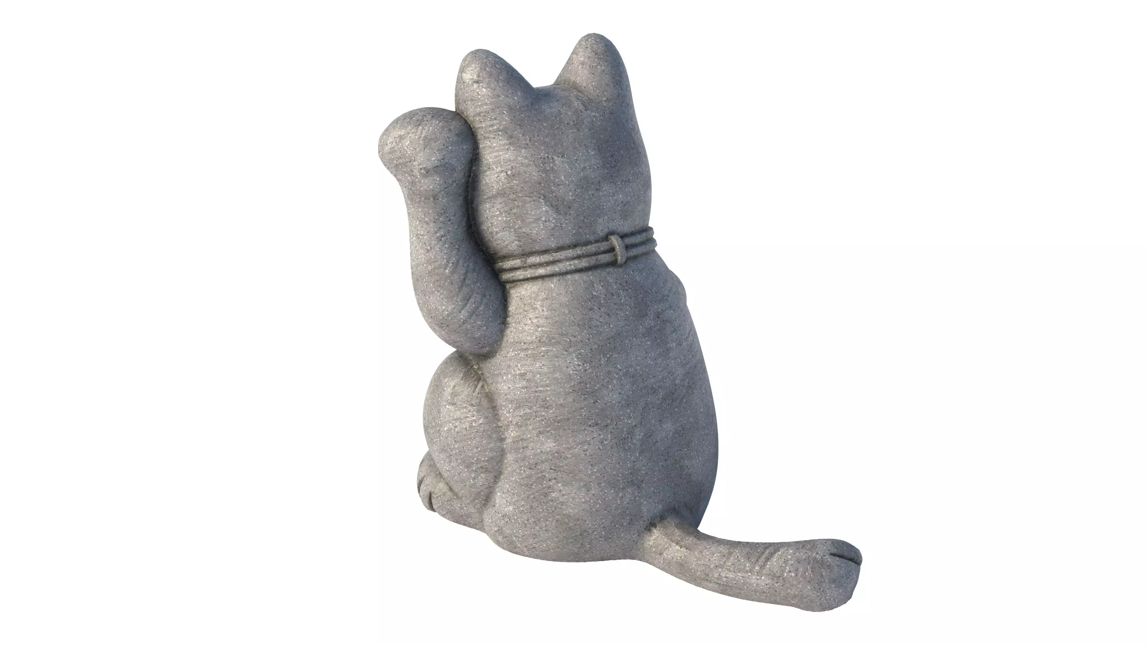 lucky cat Low-poly 3D model_4