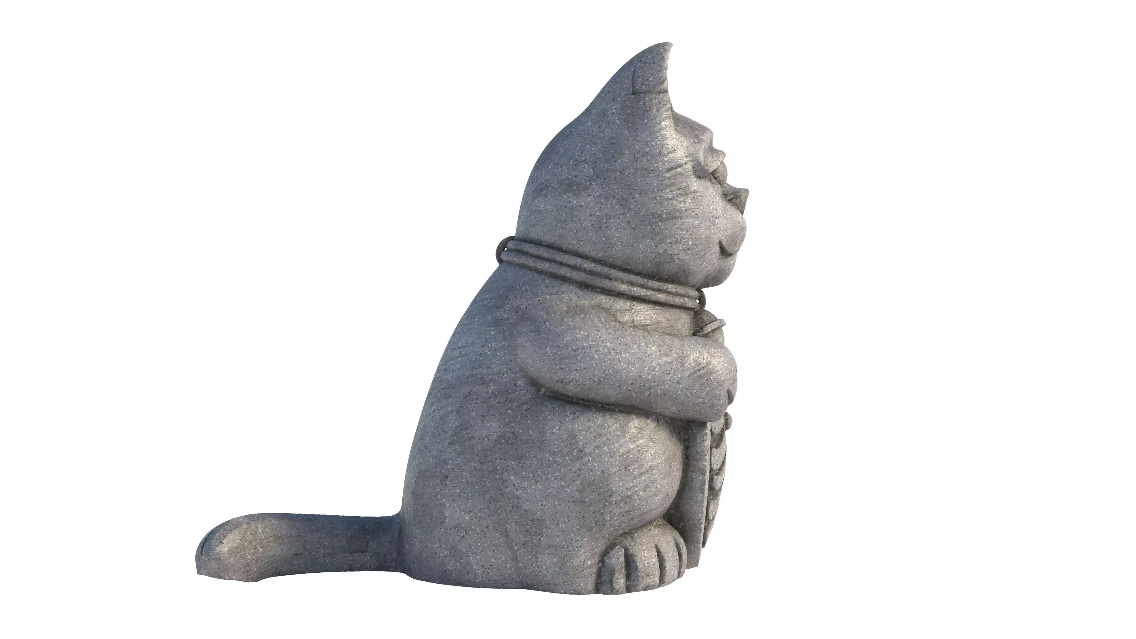 lucky cat Low-poly 3D model_3