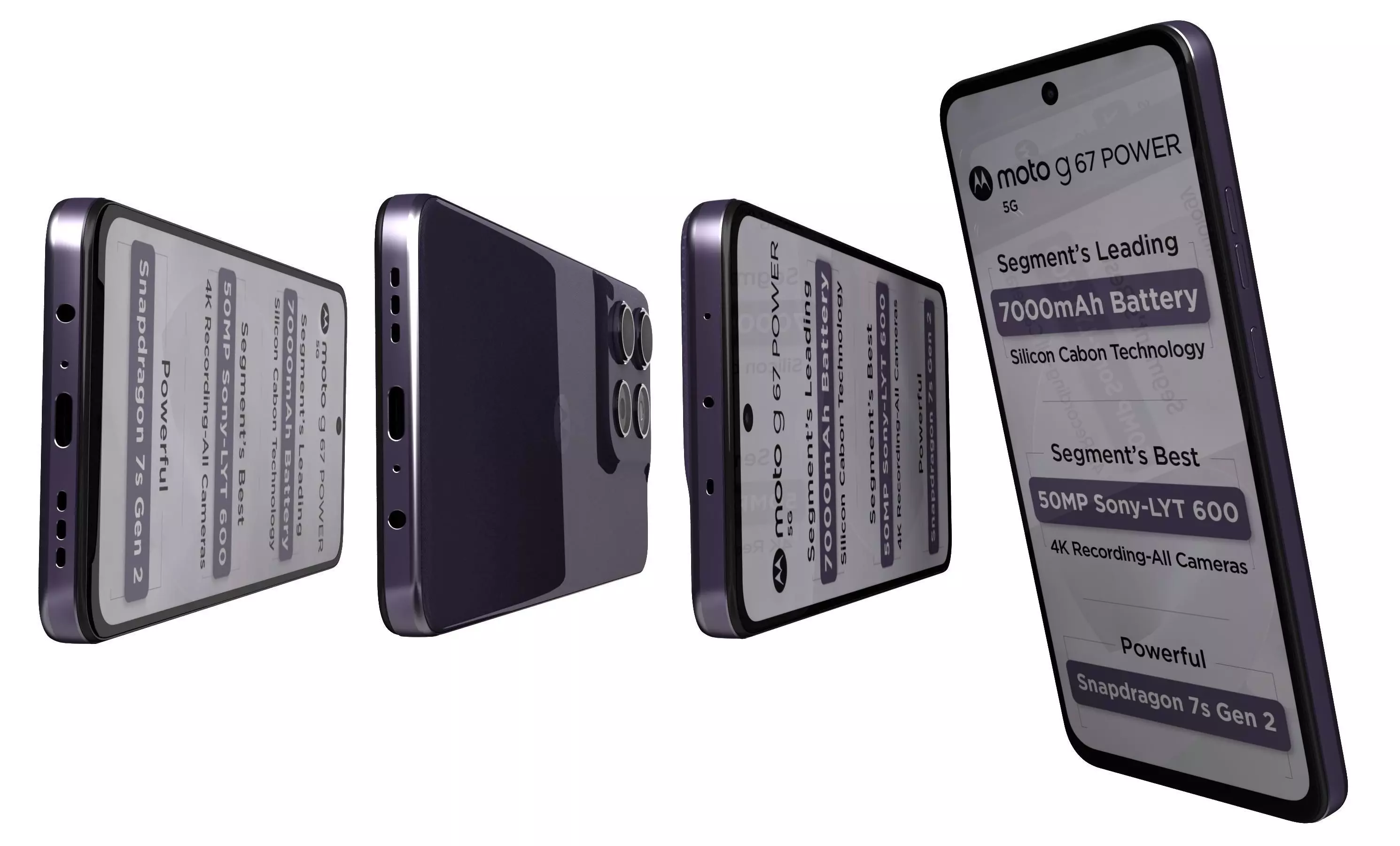 Motorola Moto G67 5G Power All Colors 3D model_6