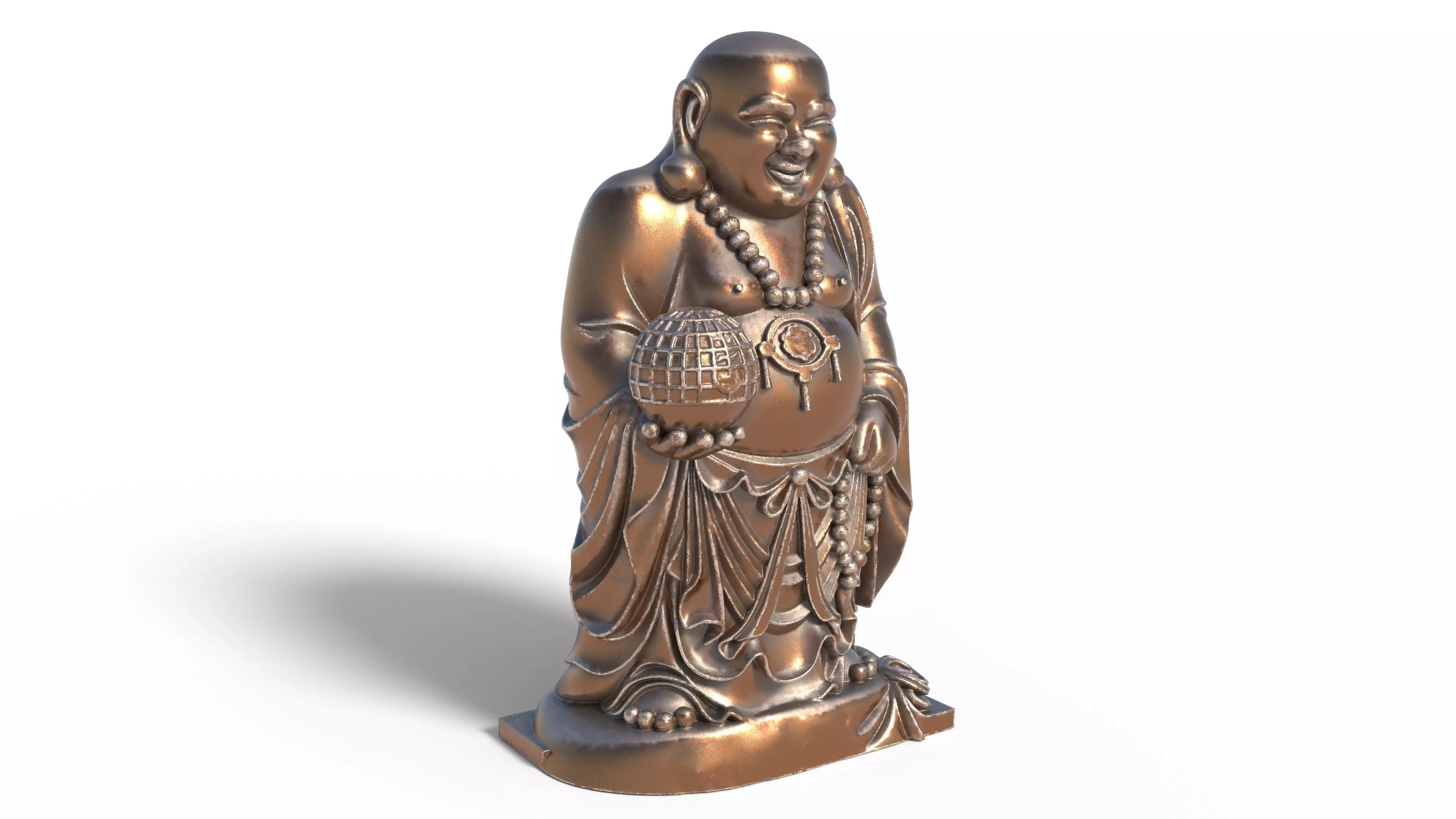 Laughing Buddha Maitreya Low-poly 3D model