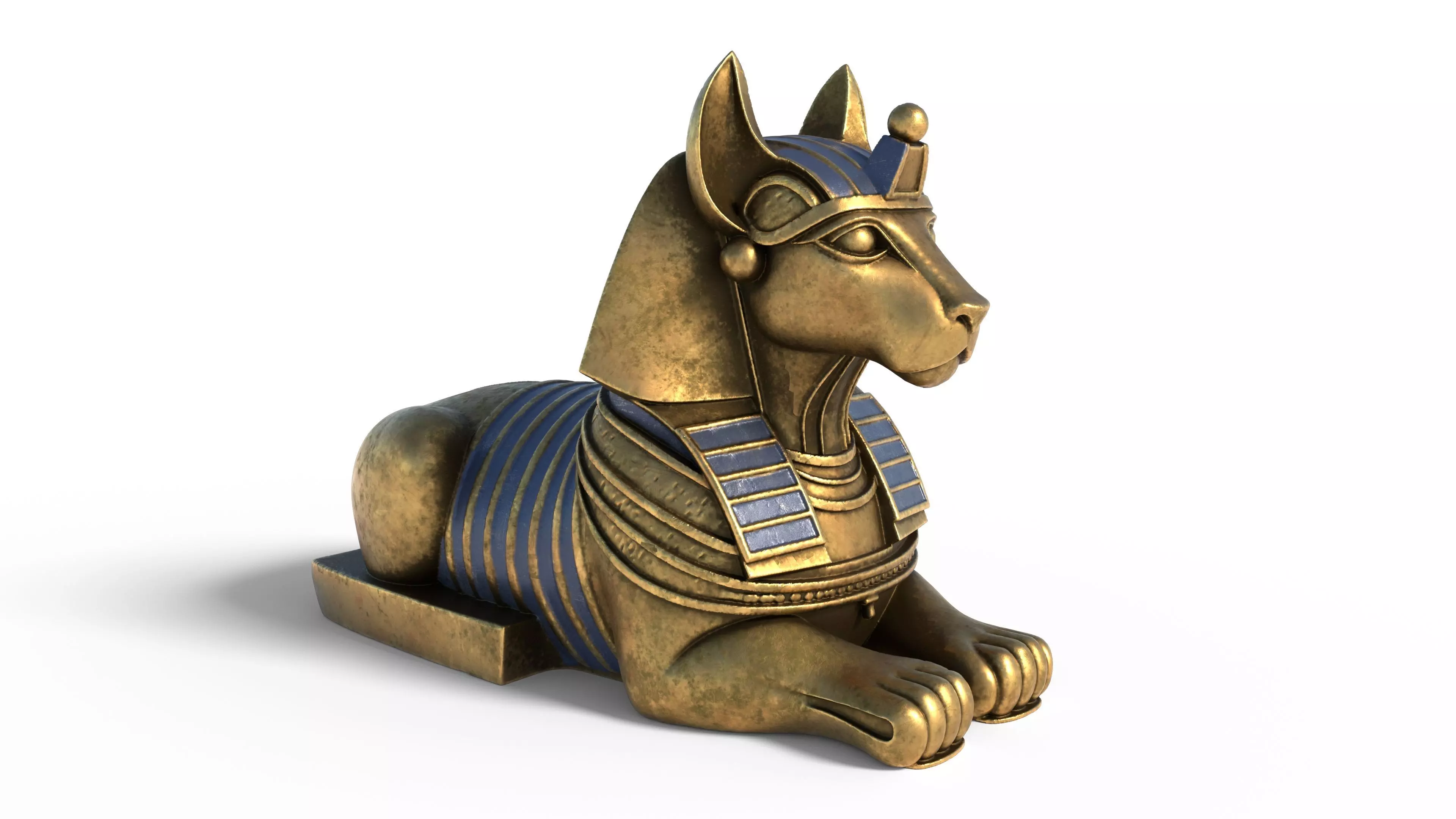 sphinx 4 Low-poly 3D model_0
