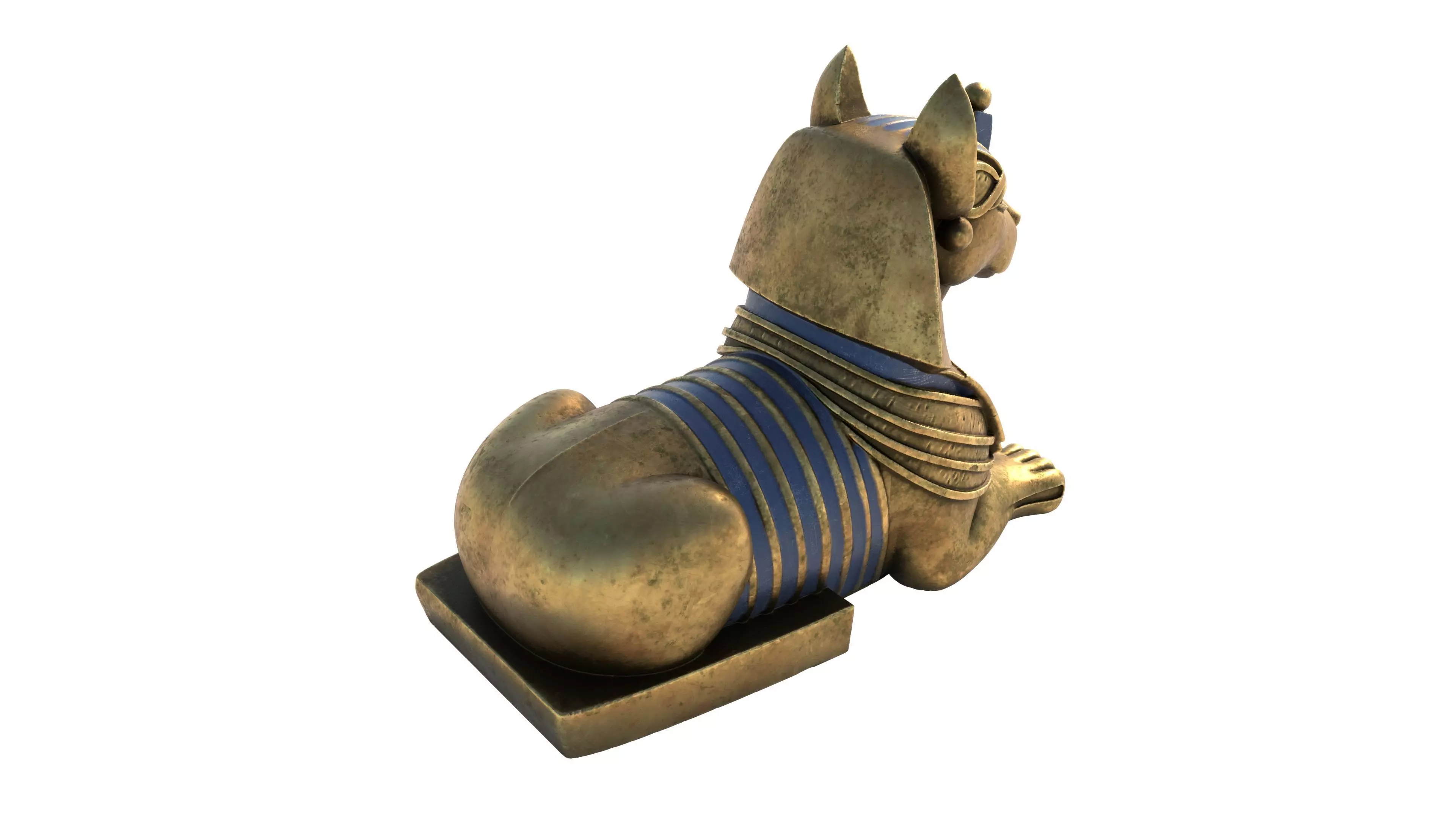 sphinx 4 Low-poly 3D model_4