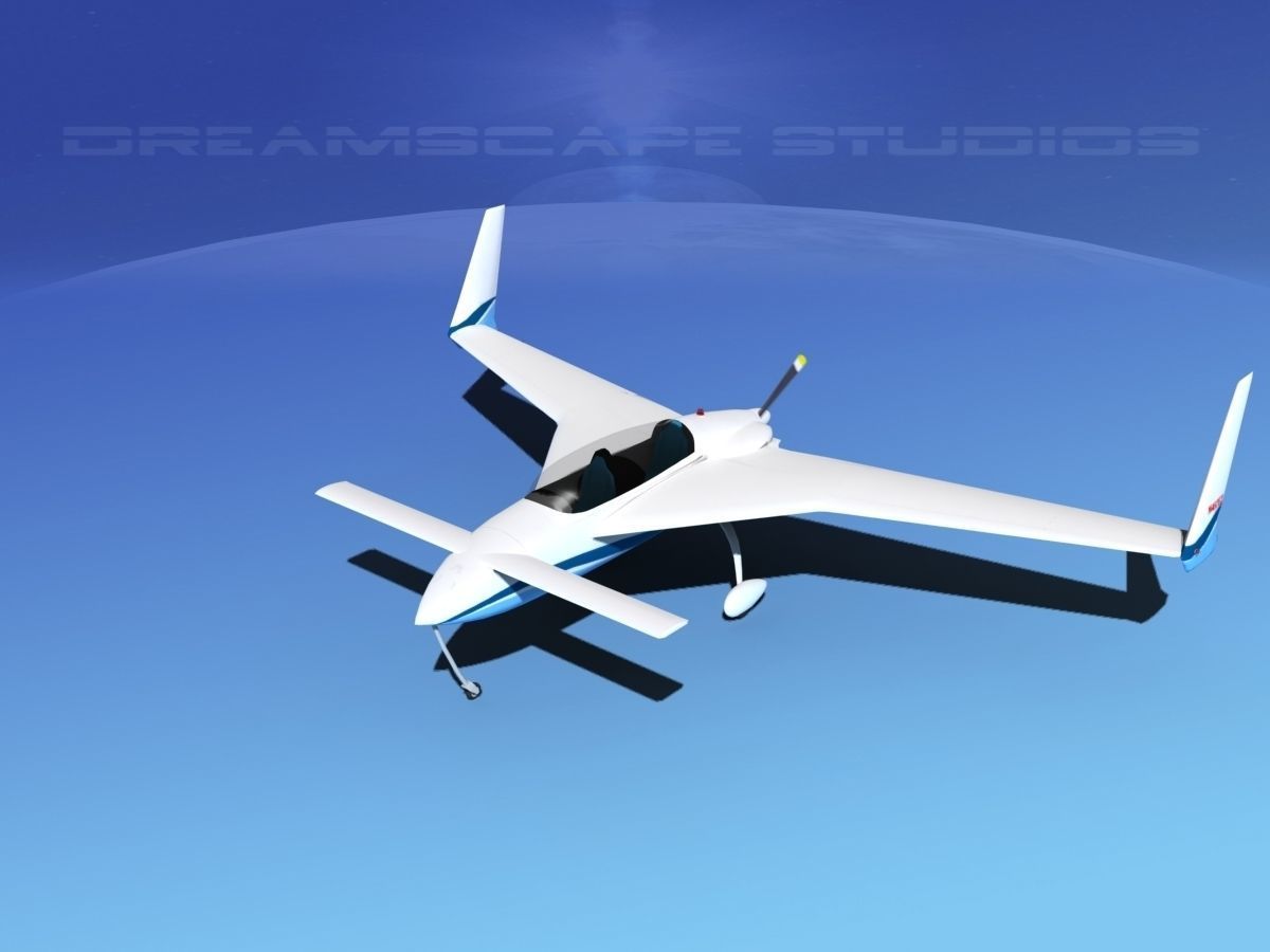 Rutan Long-EZ V10 3D model_10