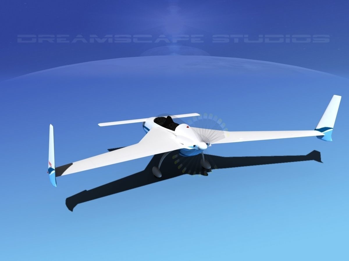 Rutan Long-EZ V10 3D model_7