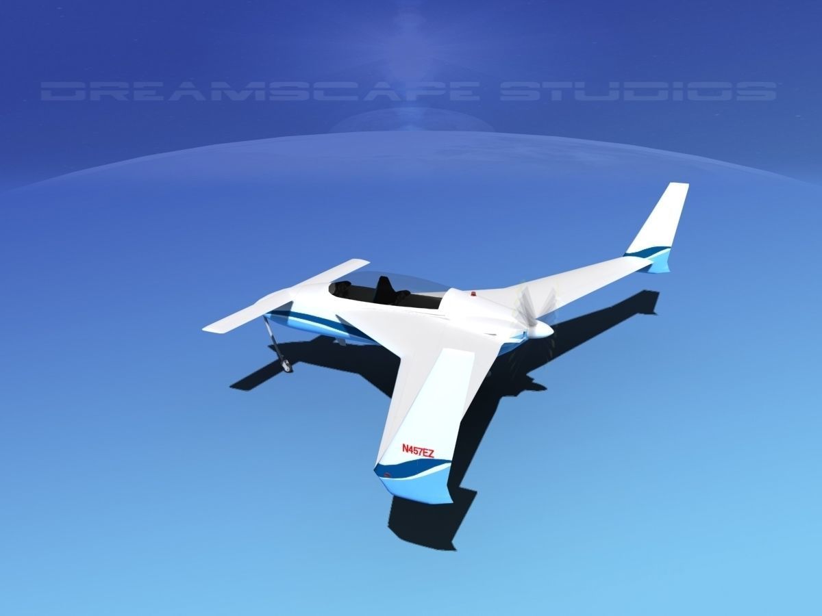 Rutan Long-EZ V10 3D model_8