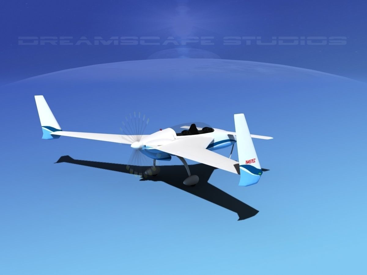 Rutan Long-EZ V10 3D model_5