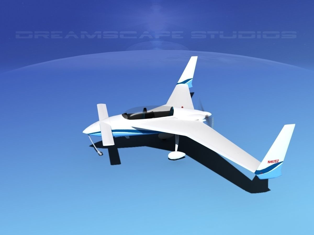 Rutan Long-EZ V10 3D model_9