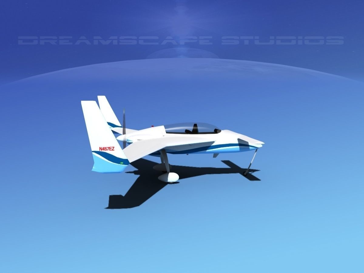 Rutan Long-EZ V10 3D model_4
