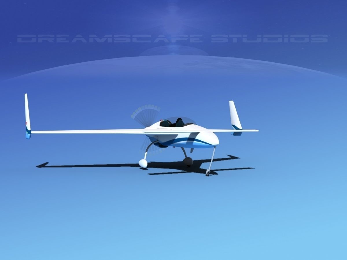 Rutan Long-EZ V10 3D model_2