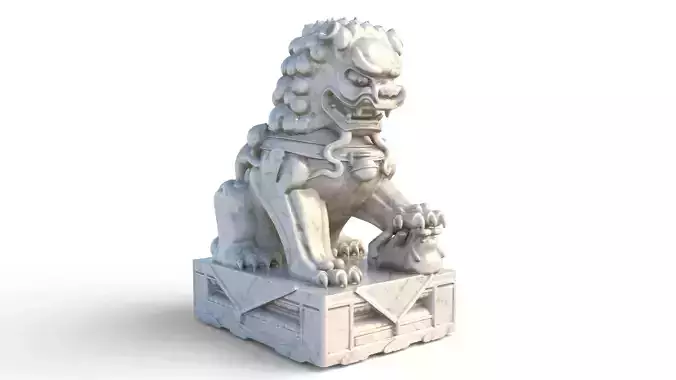 chinese lion statue