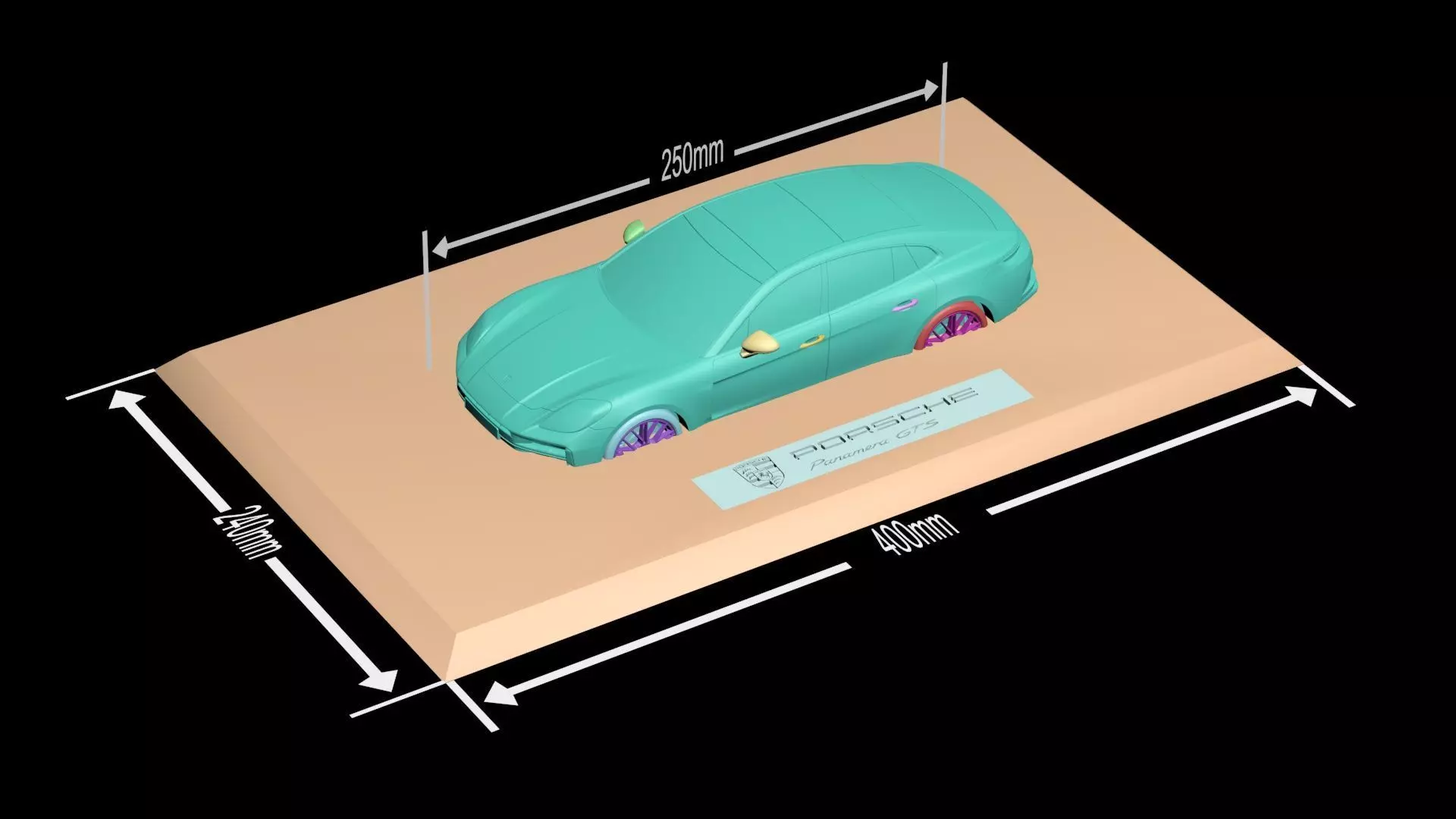 3D Picture Porsche Panamera GTS 2024 3D print model_4