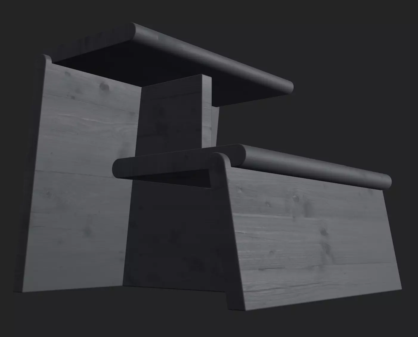 Jut Step Stool Free 3D model_9