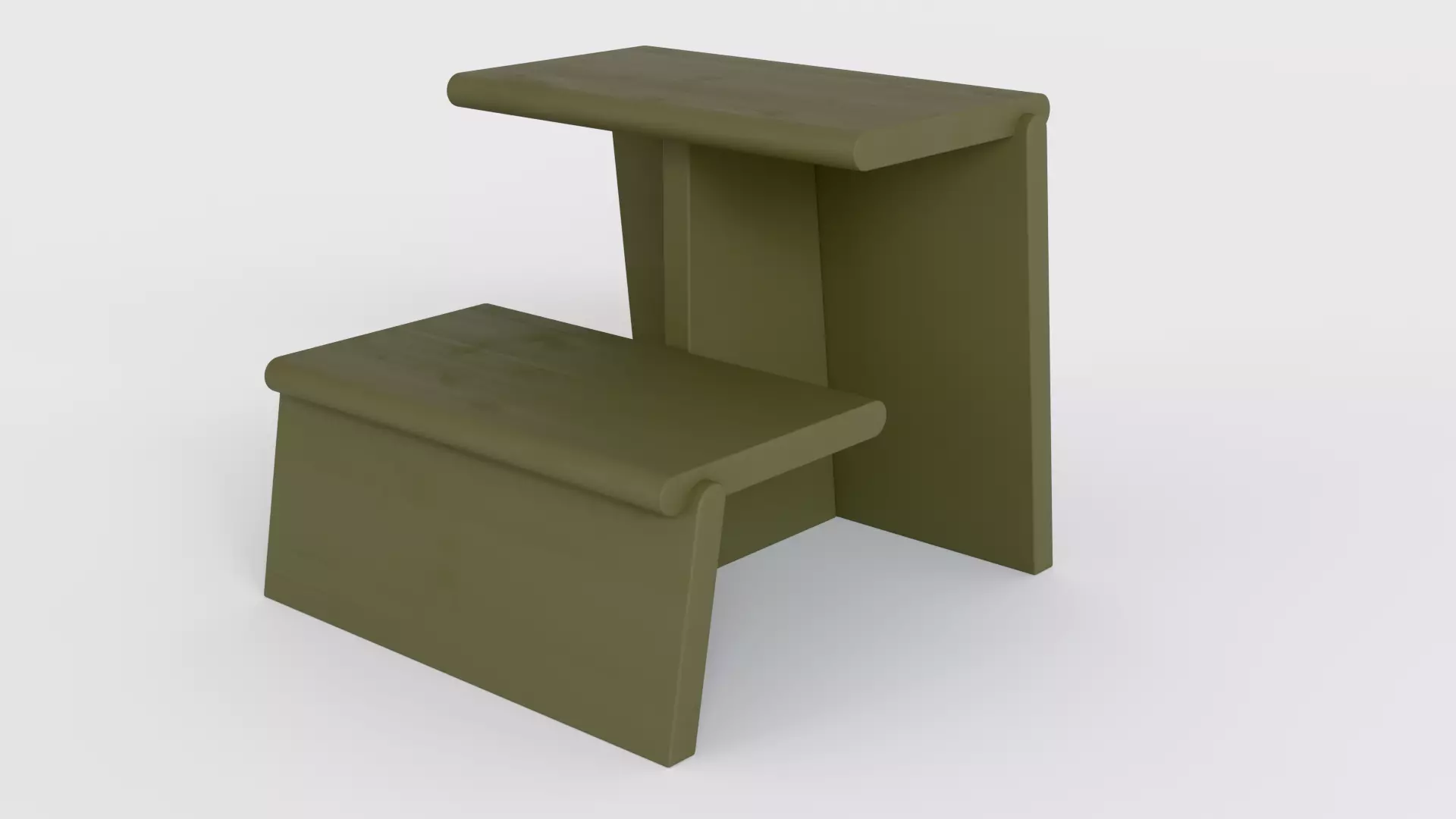 Jut Step Stool Free 3D model_2