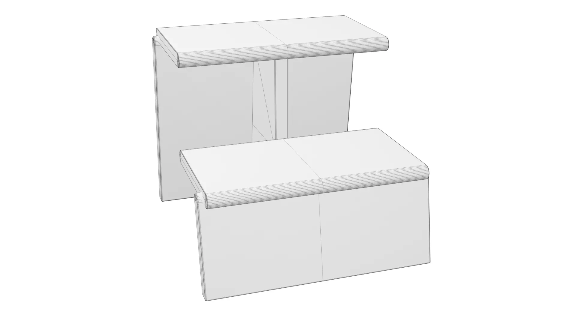 Jut Step Stool Free 3D model_7