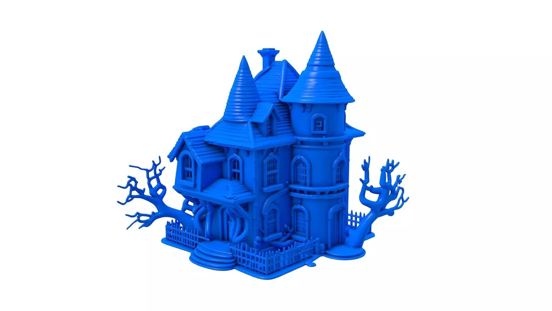 Halloween Ghost -  Haunted House -  Halloween Graveyard  3D print model_0