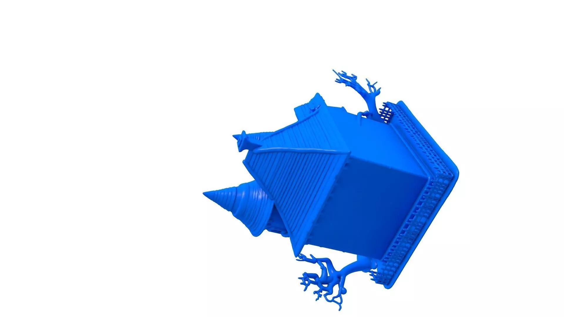 Halloween Ghost -  Haunted House -  Halloween Graveyard  3D print model_1