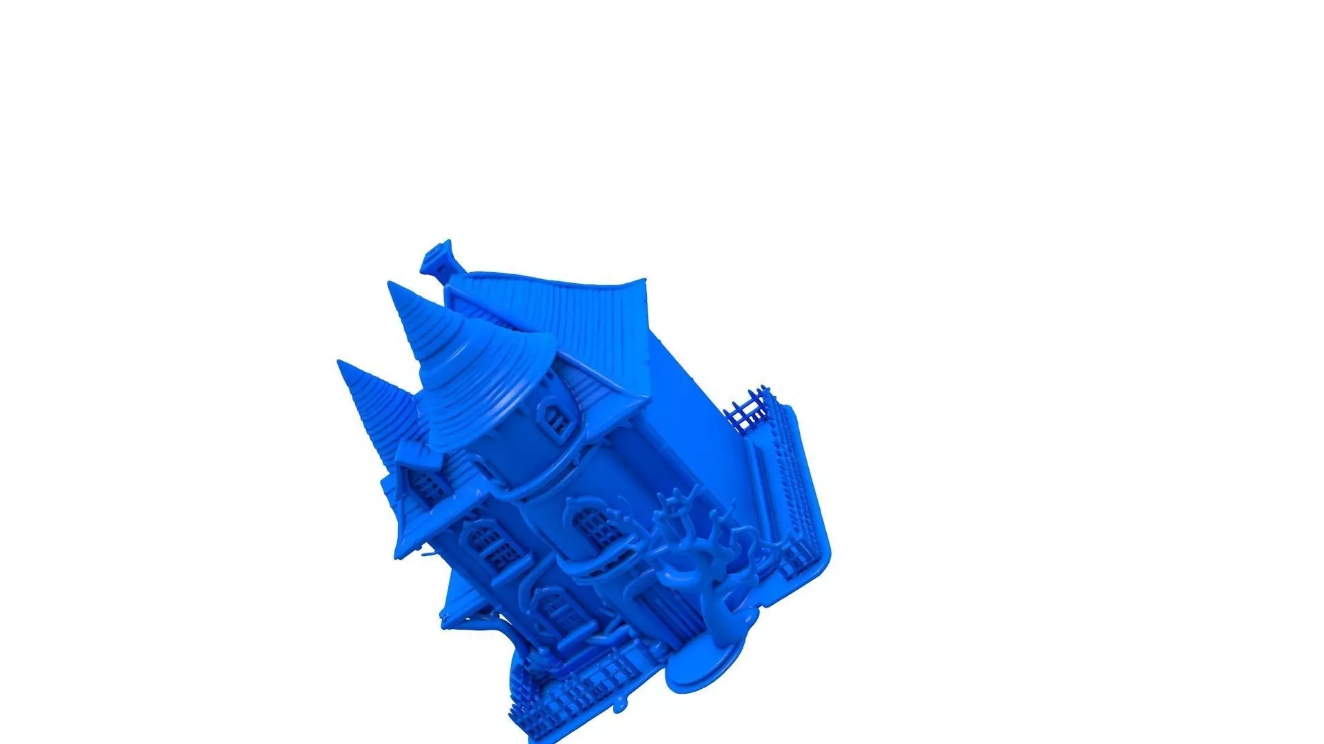 Halloween Ghost -  Haunted House -  Halloween Graveyard  3D print model_2