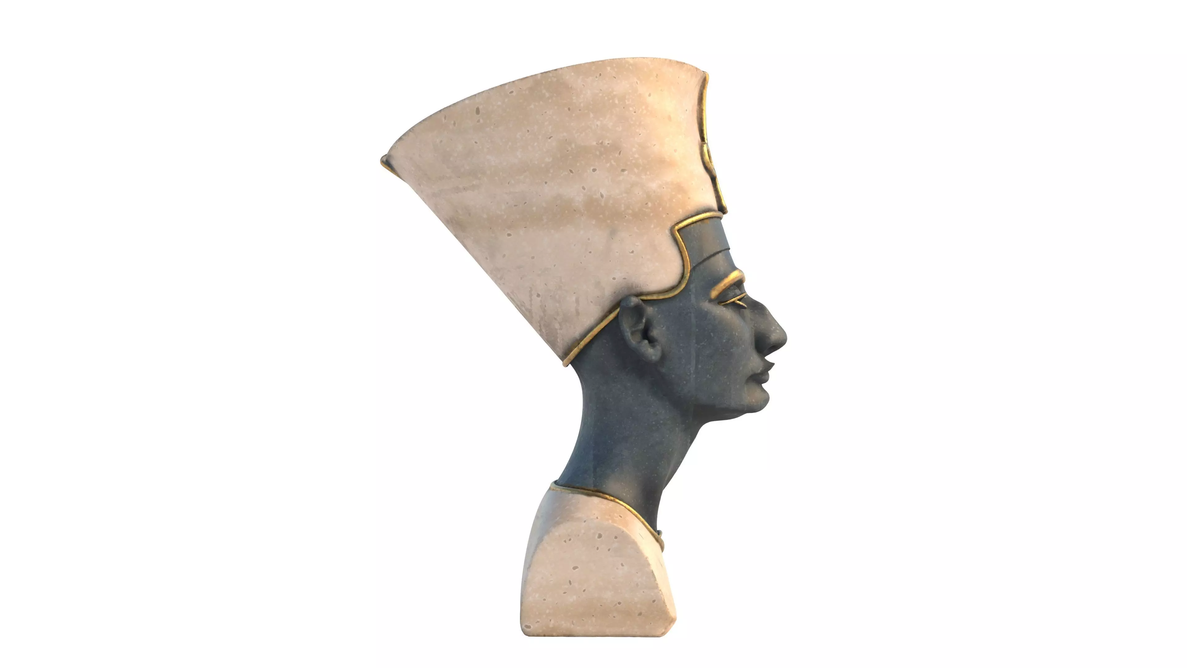 nefertiti Low-poly 3D model_3