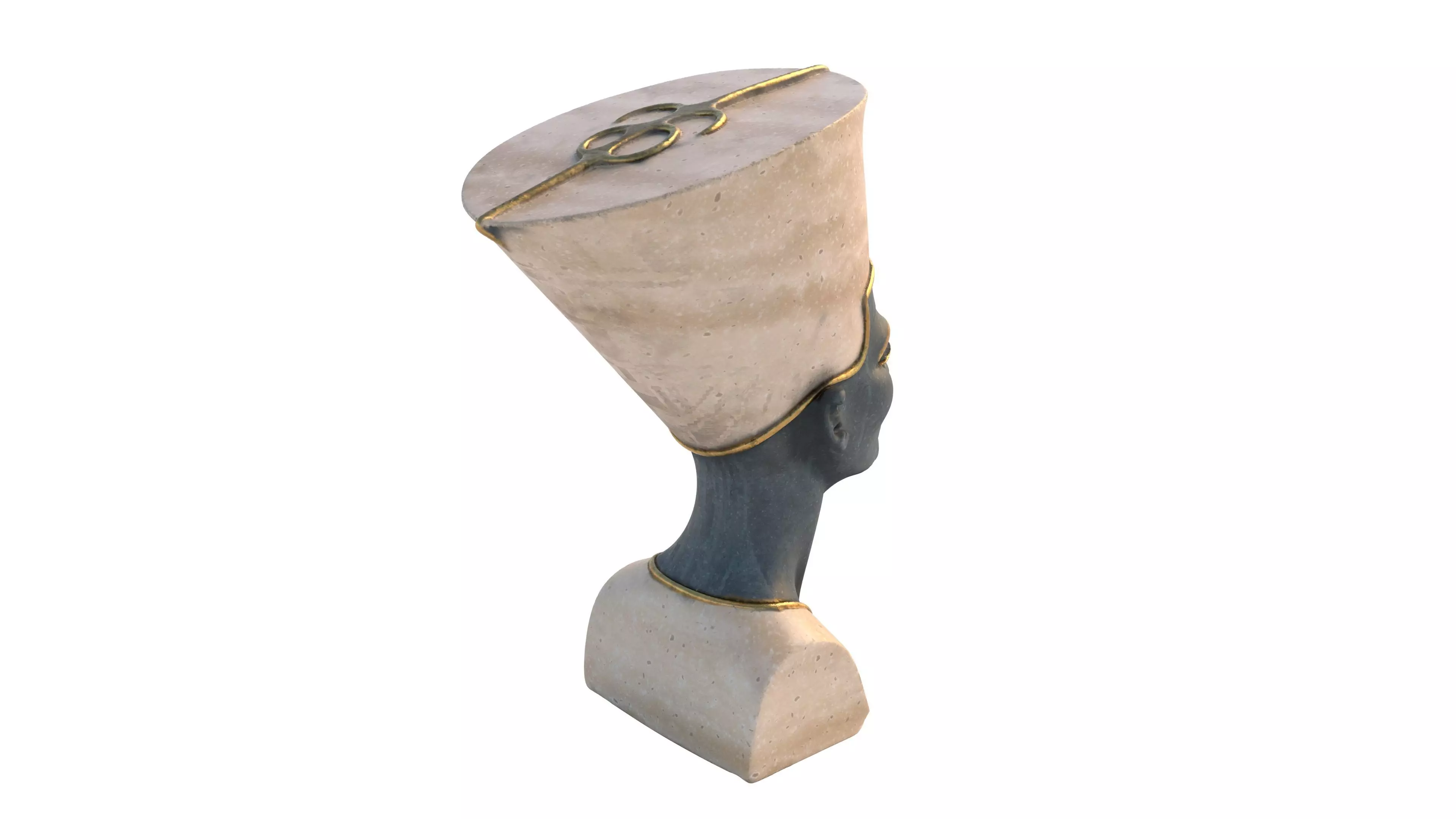 nefertiti Low-poly 3D model_4