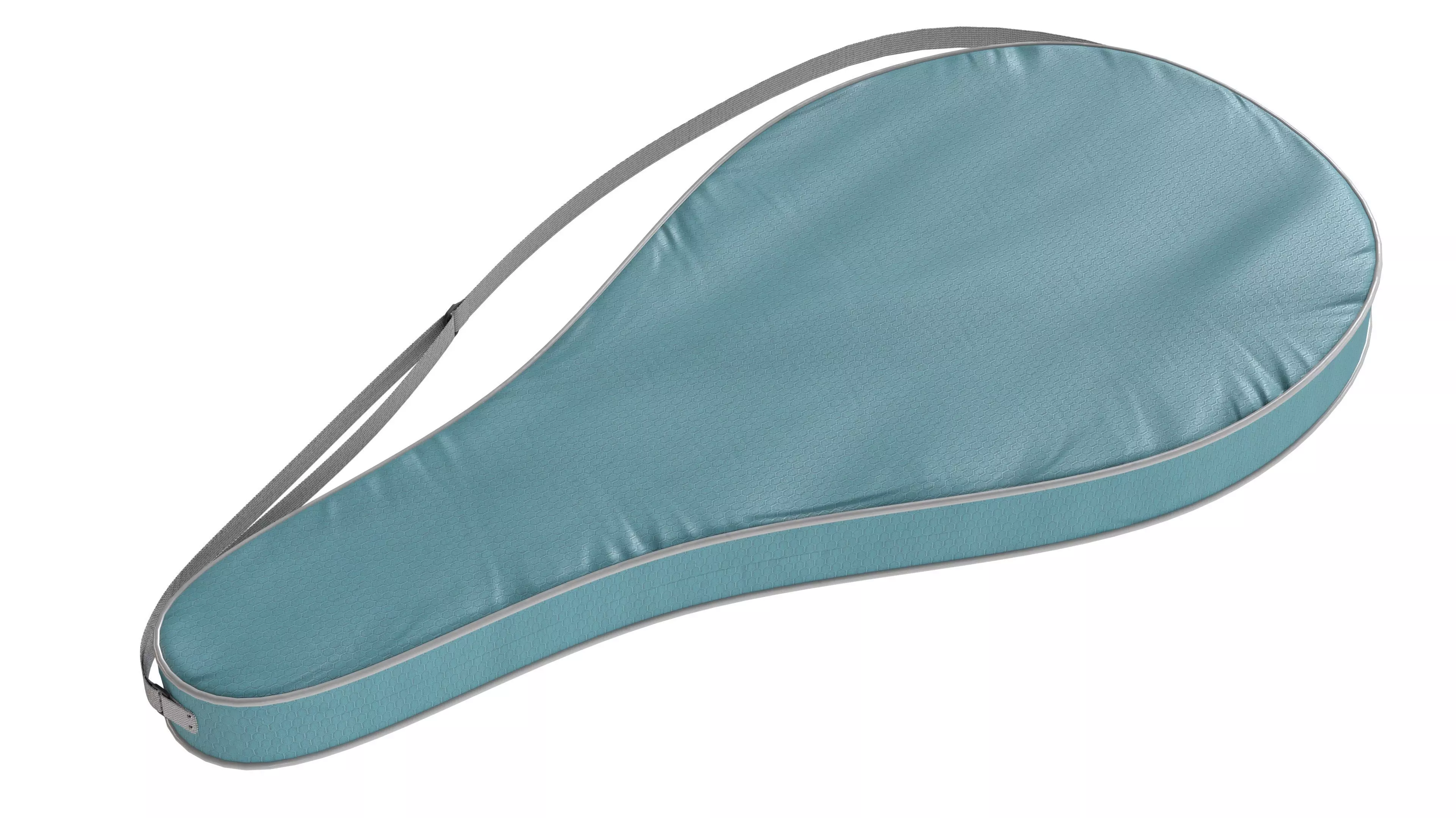 racket bag Blue Low-poly 3D model_3