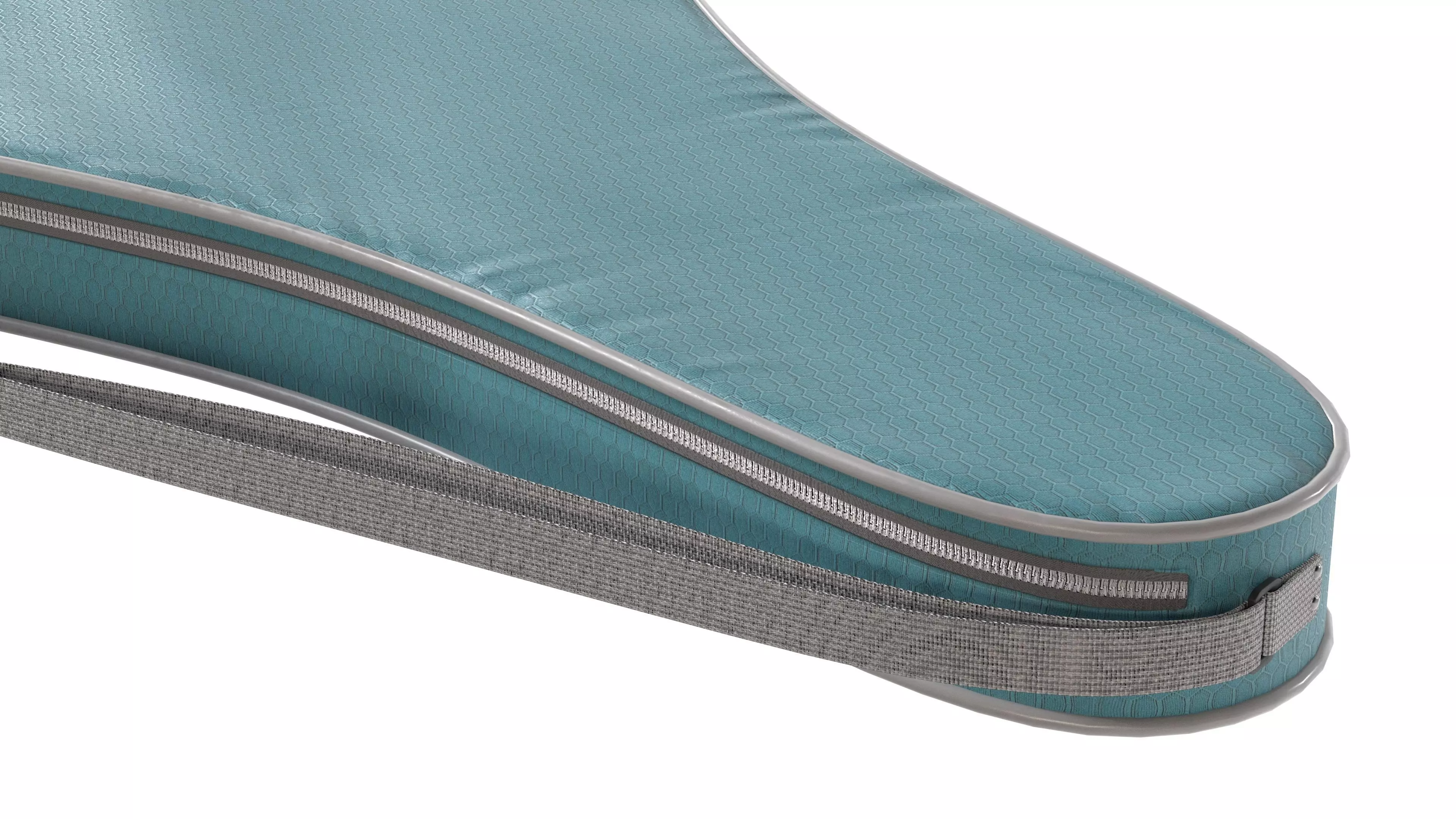 racket bag Blue Low-poly 3D model_4