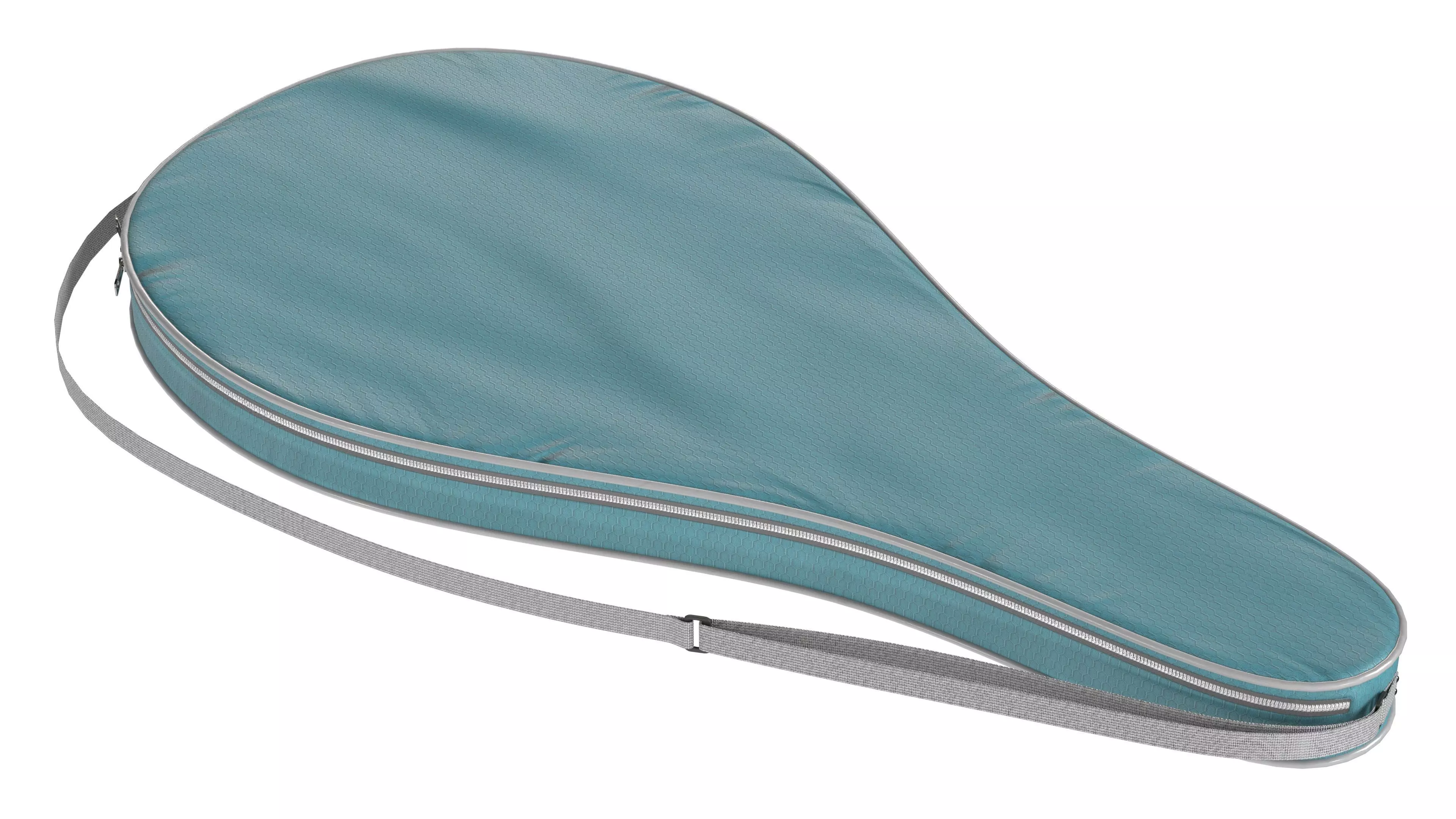 racket bag Blue Low-poly 3D model_1