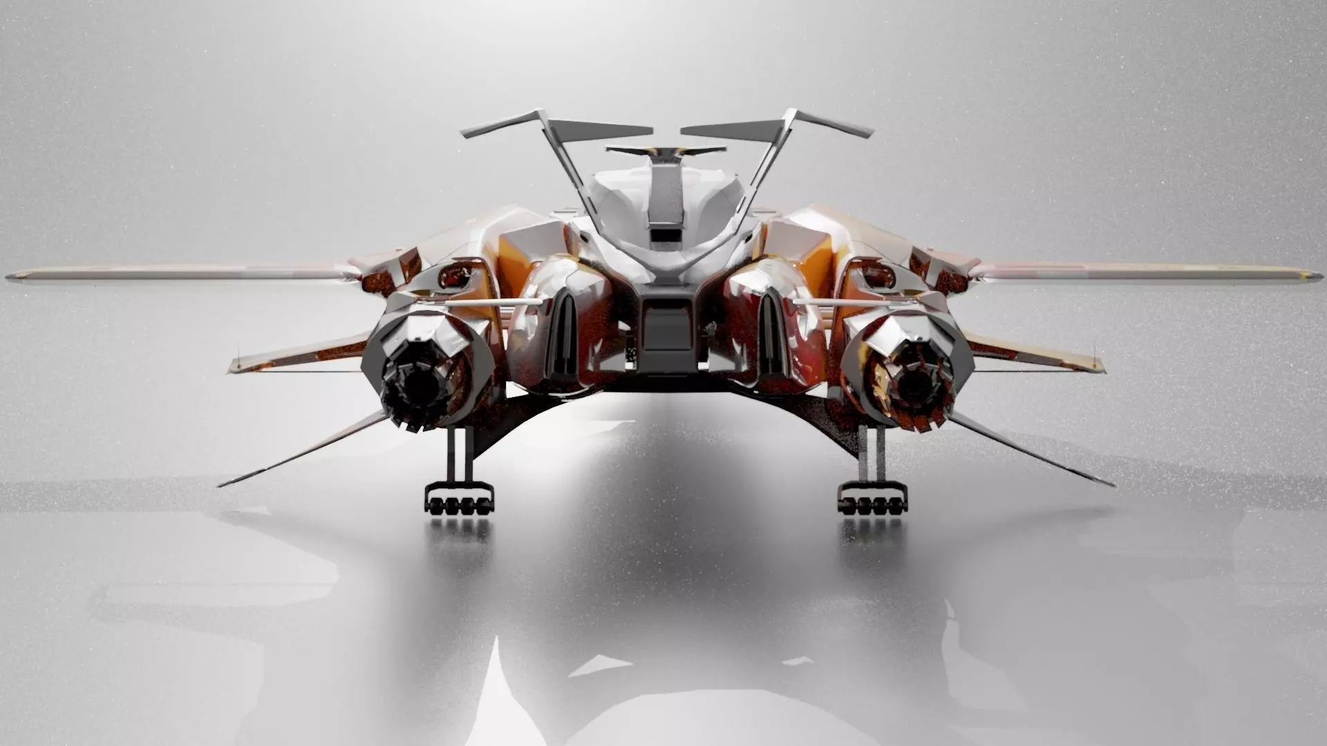 Aegis-Orca futuristic fighter jet 3D model_0