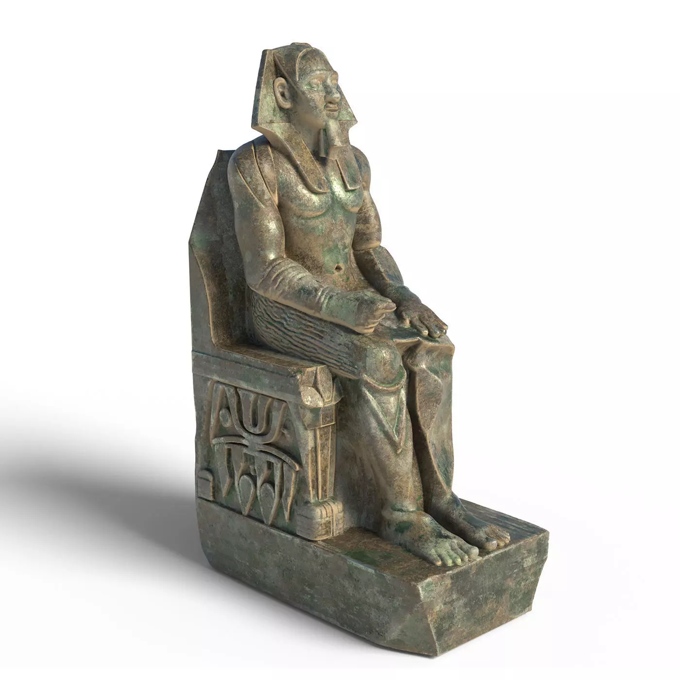 Khafre king Low-poly 3D model_5