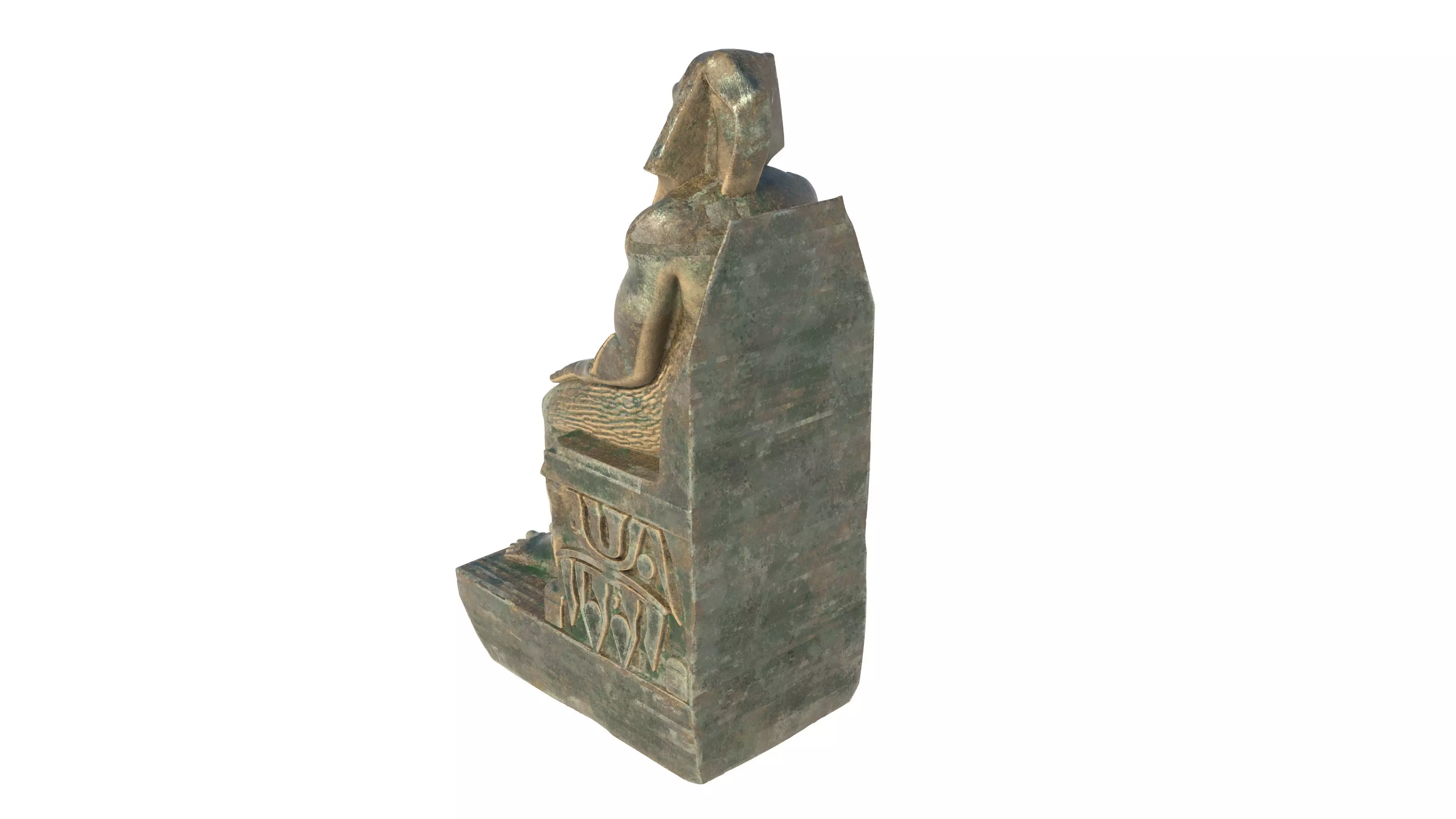 Khafre king Low-poly 3D model_4