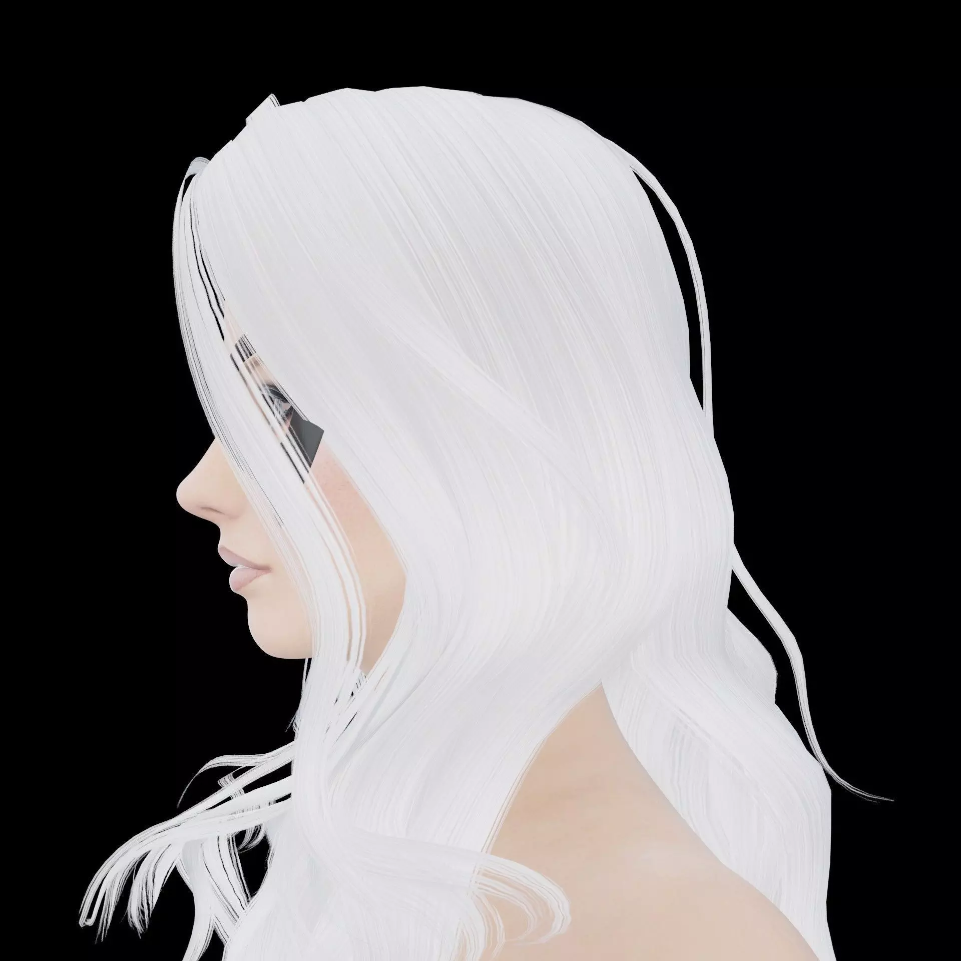 Black Cat Low-poly 3D model_8