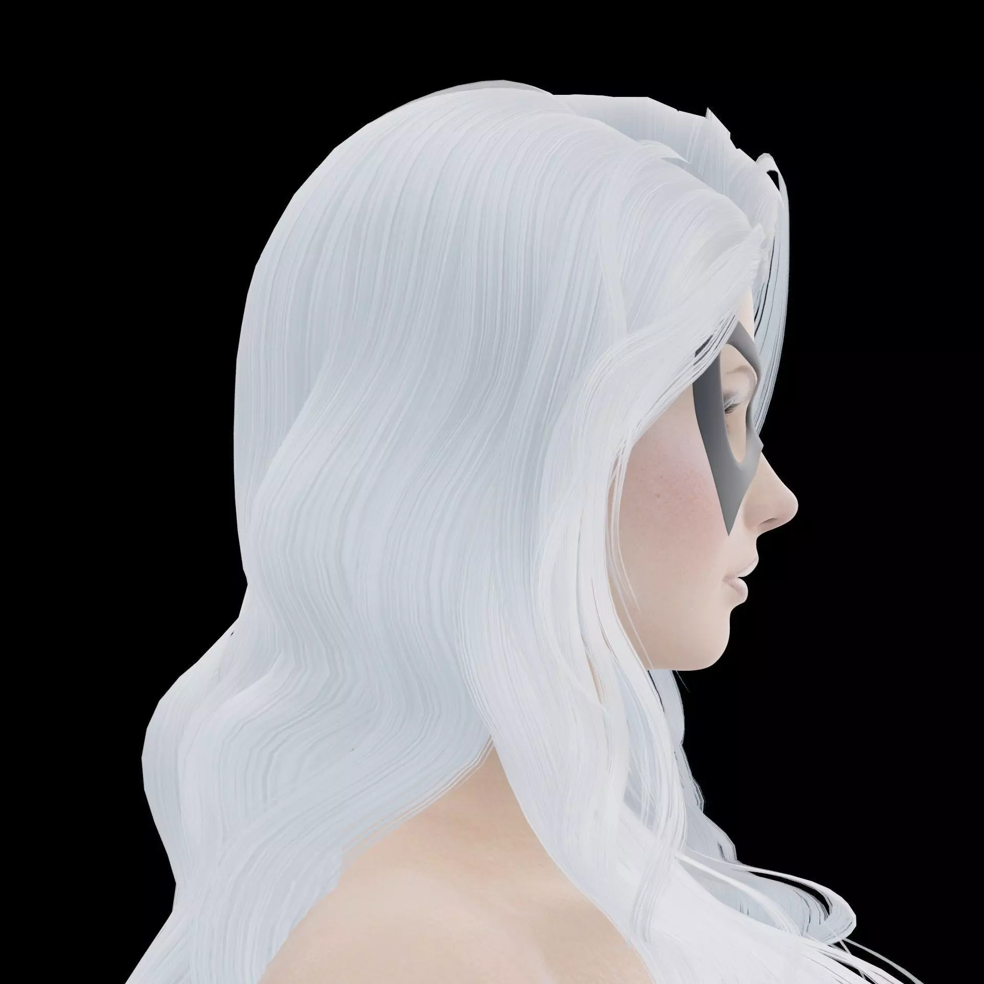 Black Cat Low-poly 3D model_6