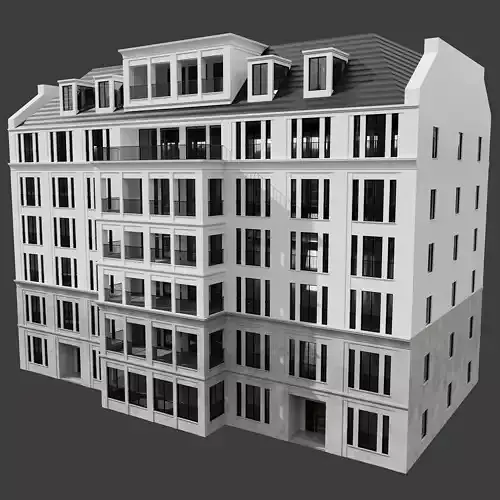 Residential Building No139 A 3D model 7