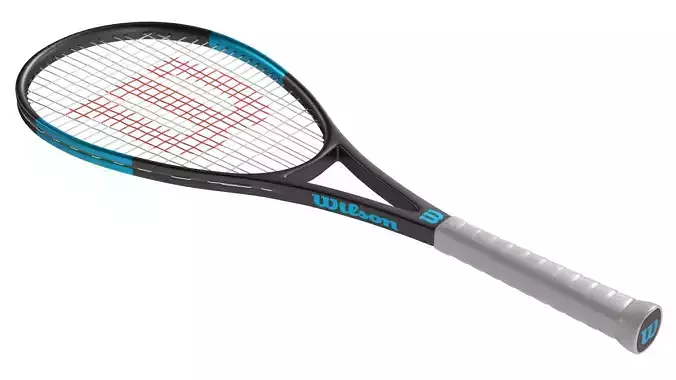 squash racket black blue