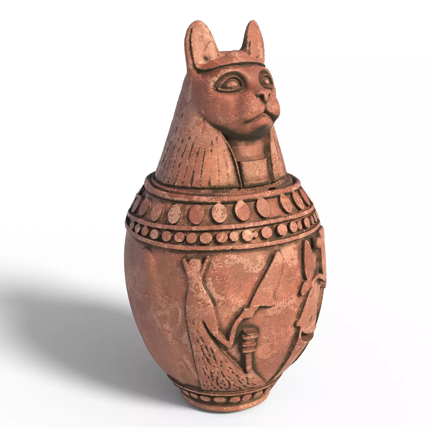 jar 4 Low-poly 3D model_7