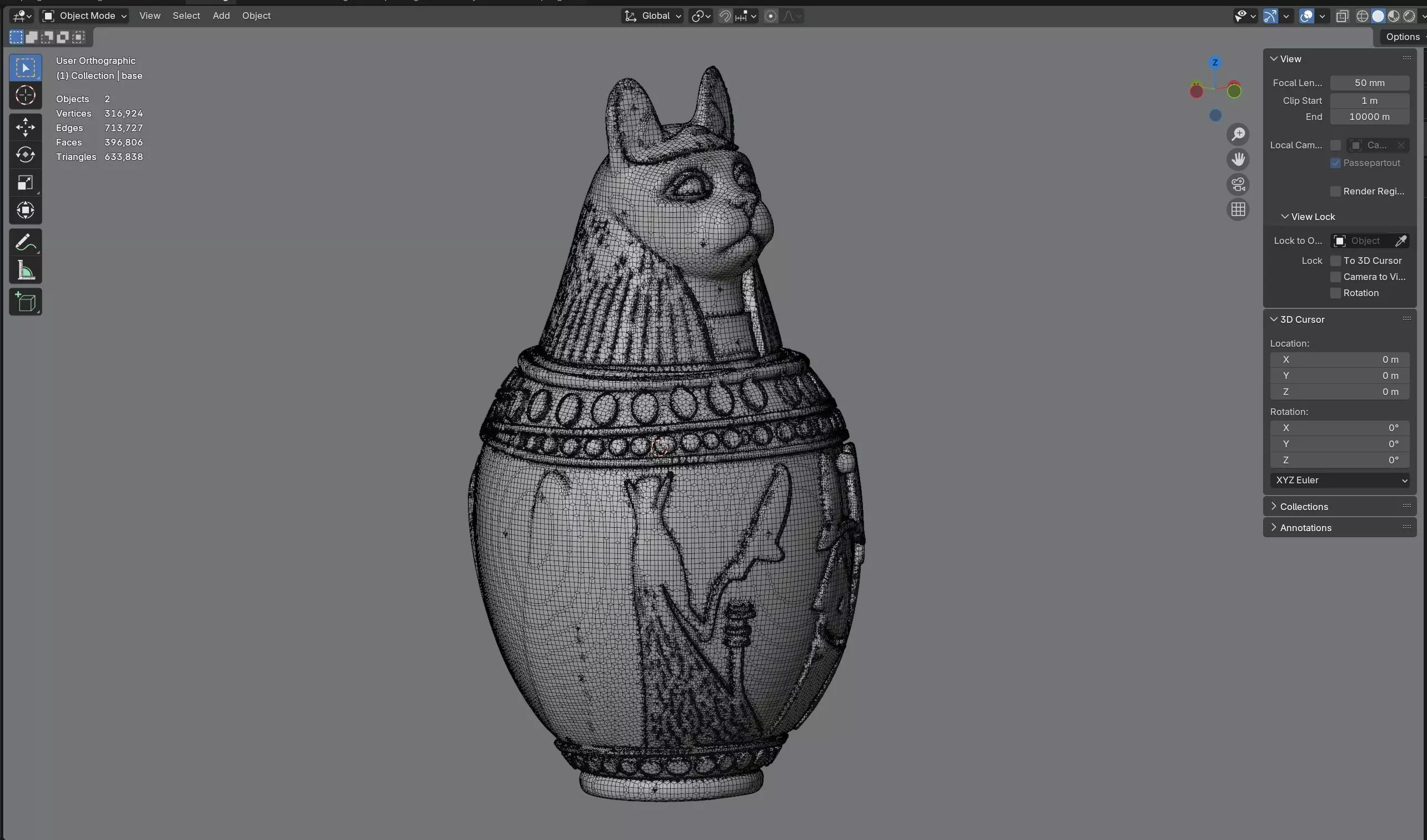 jar 4 Low-poly 3D model_9