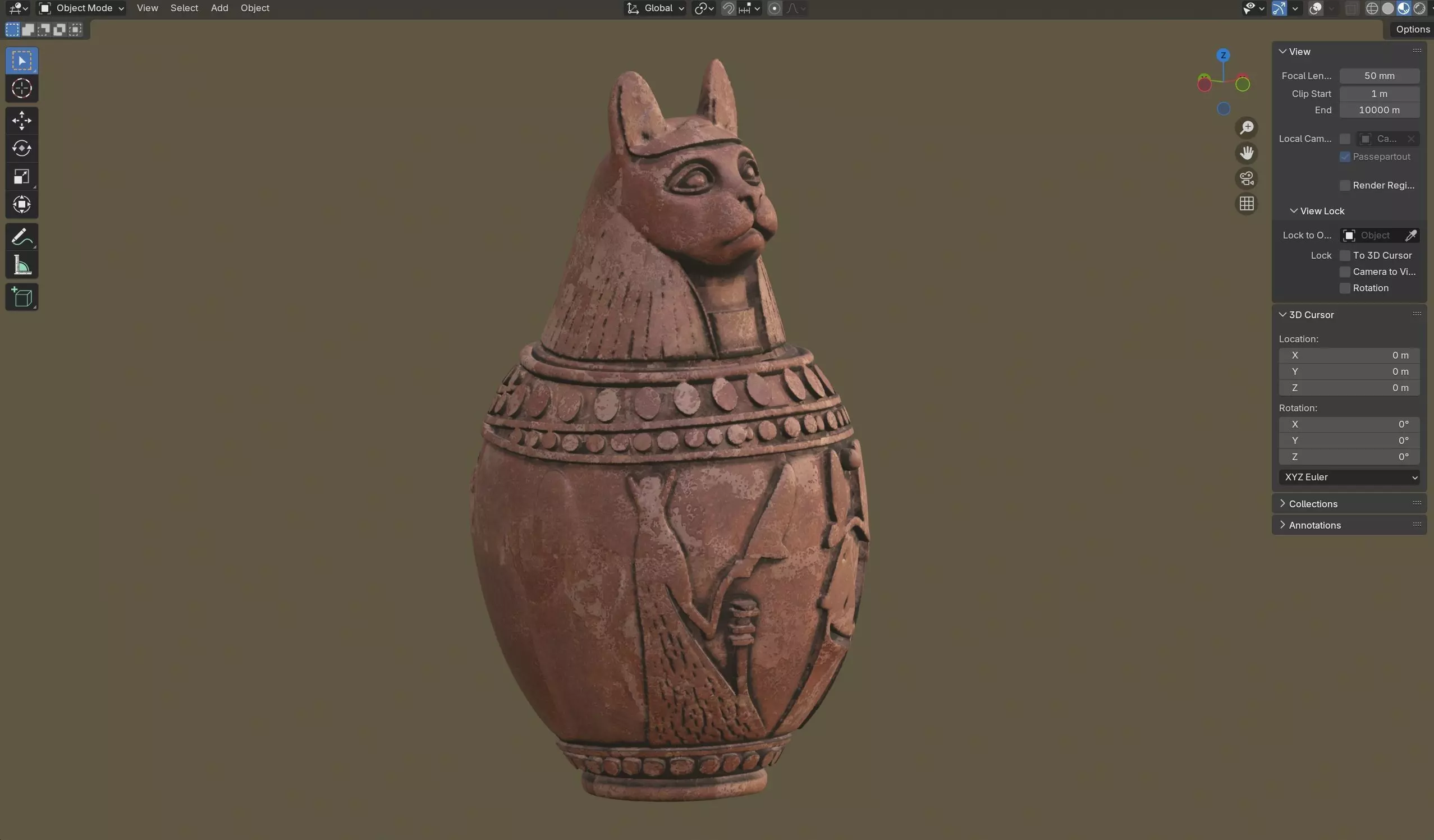 jar 4 Low-poly 3D model_5