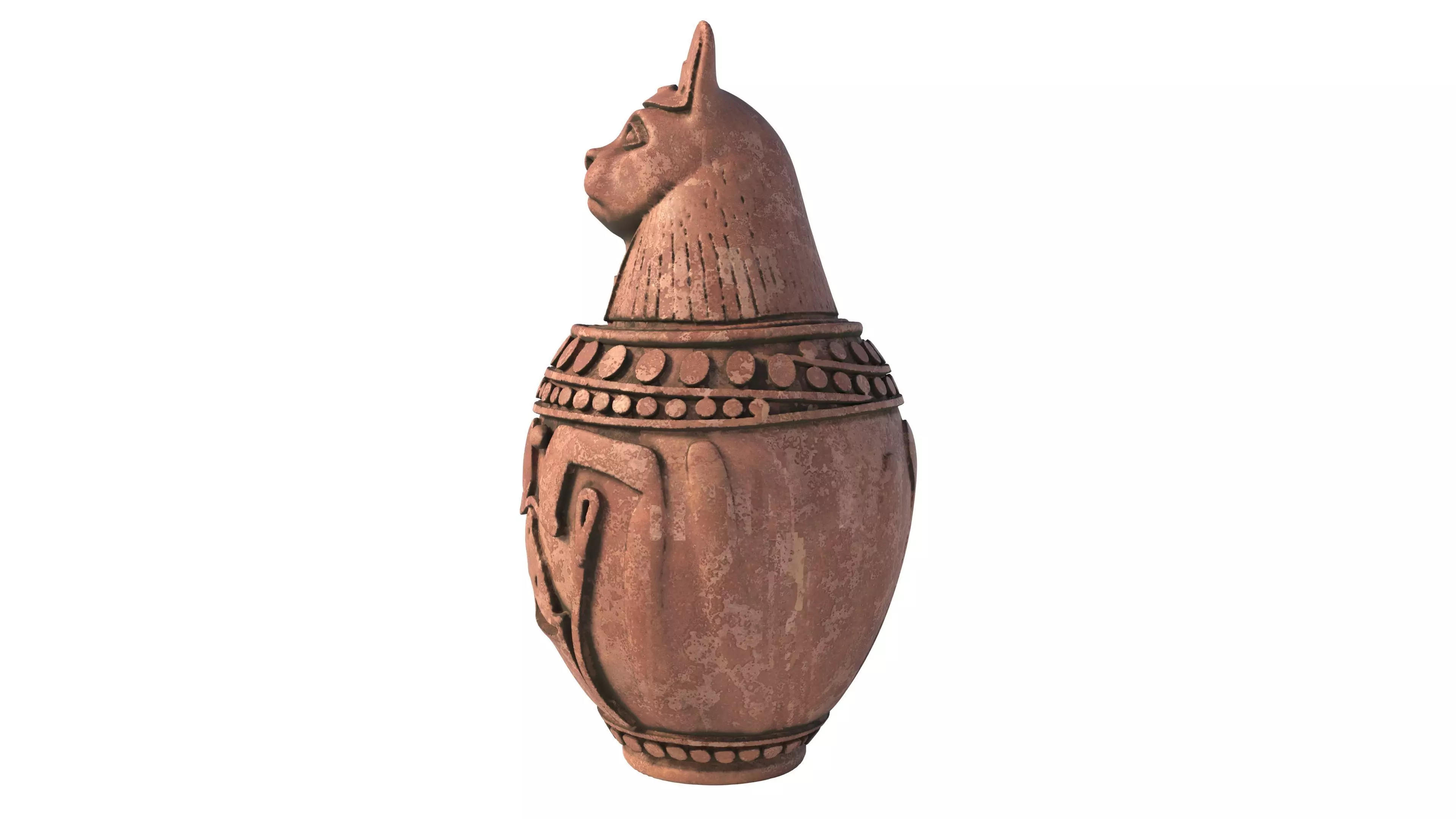 jar 4 Low-poly 3D model_3