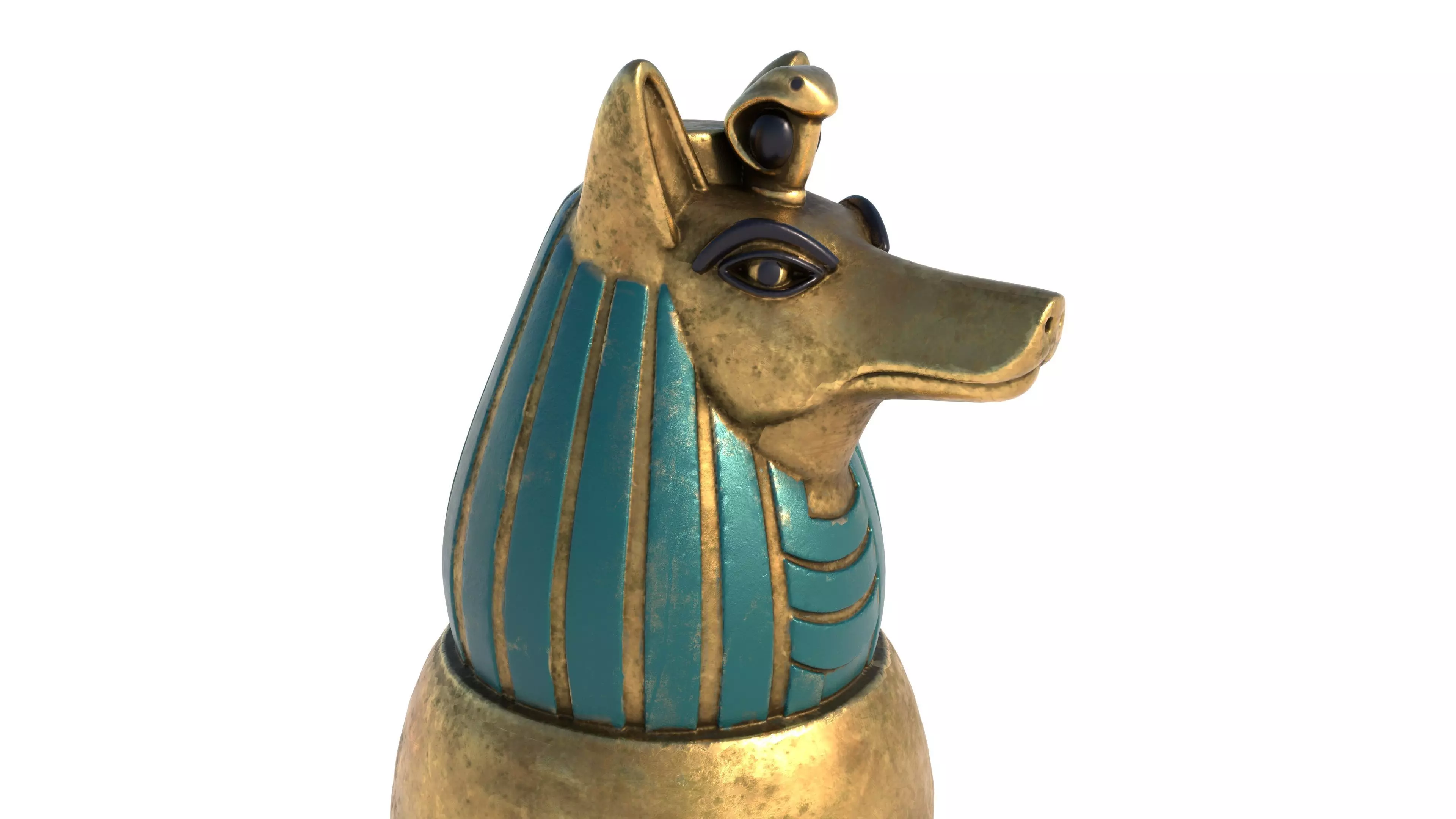 jar 2 Low-poly 3D model_3