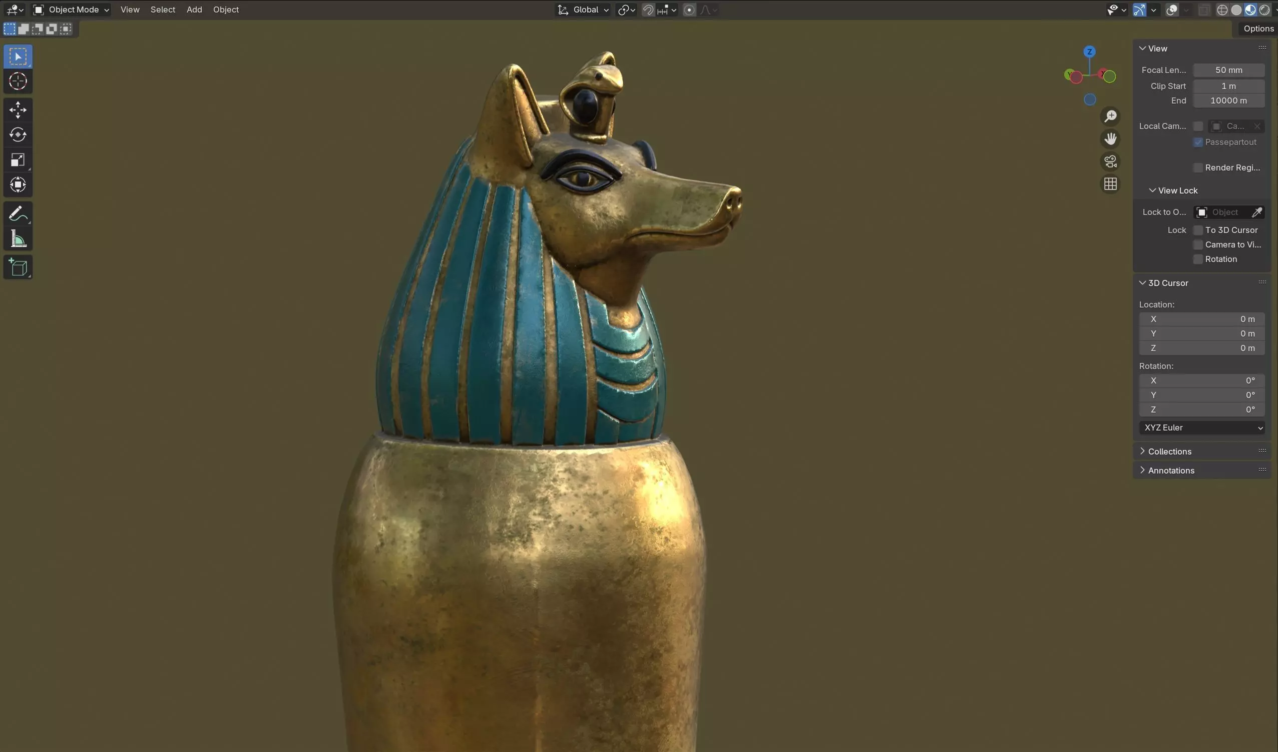 jar 2 Low-poly 3D model_5