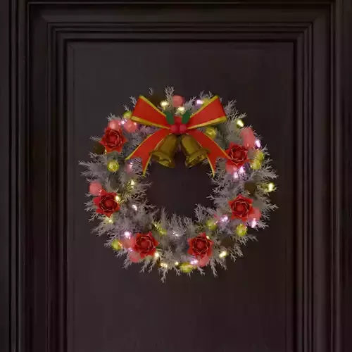 Snow White Christmas Wreath