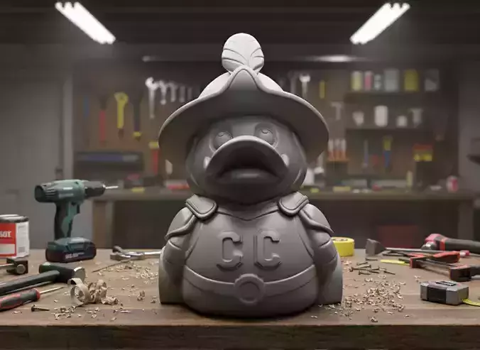 Rubber Duck - Reggie Cares mascot - 3D print