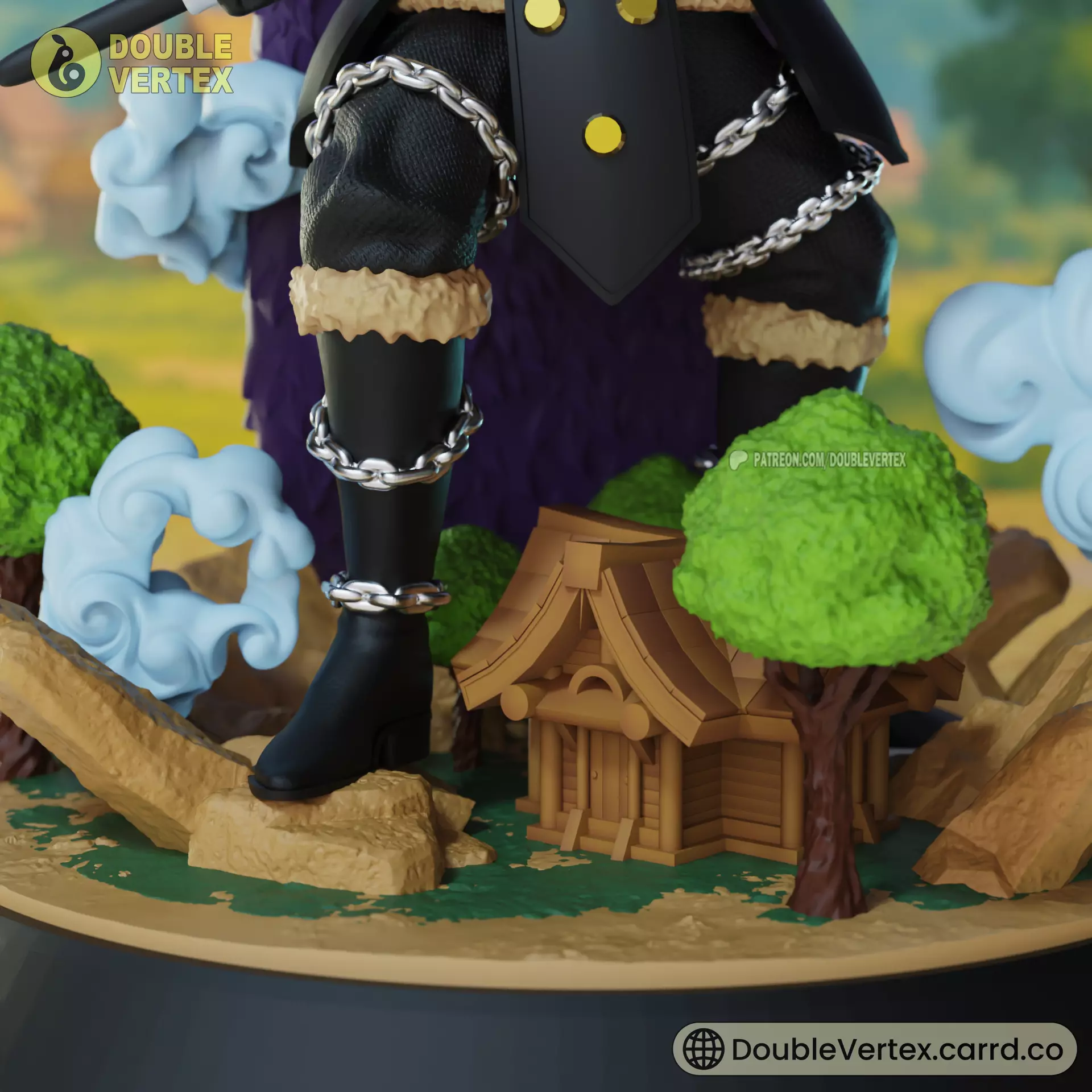 Loki - One Piece Anime Figure 3D print model_7
