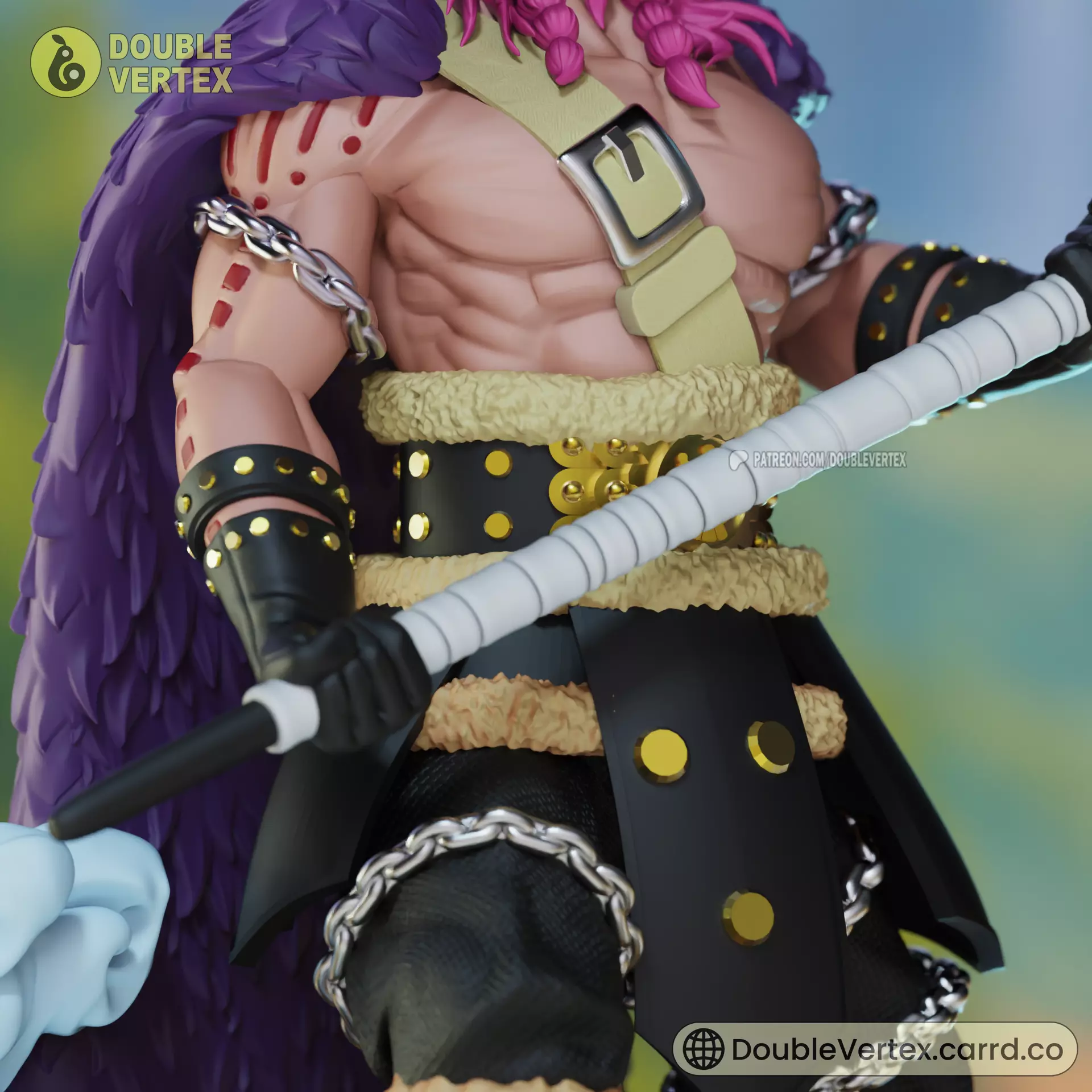 Loki - One Piece Anime Figure 3D print model_5