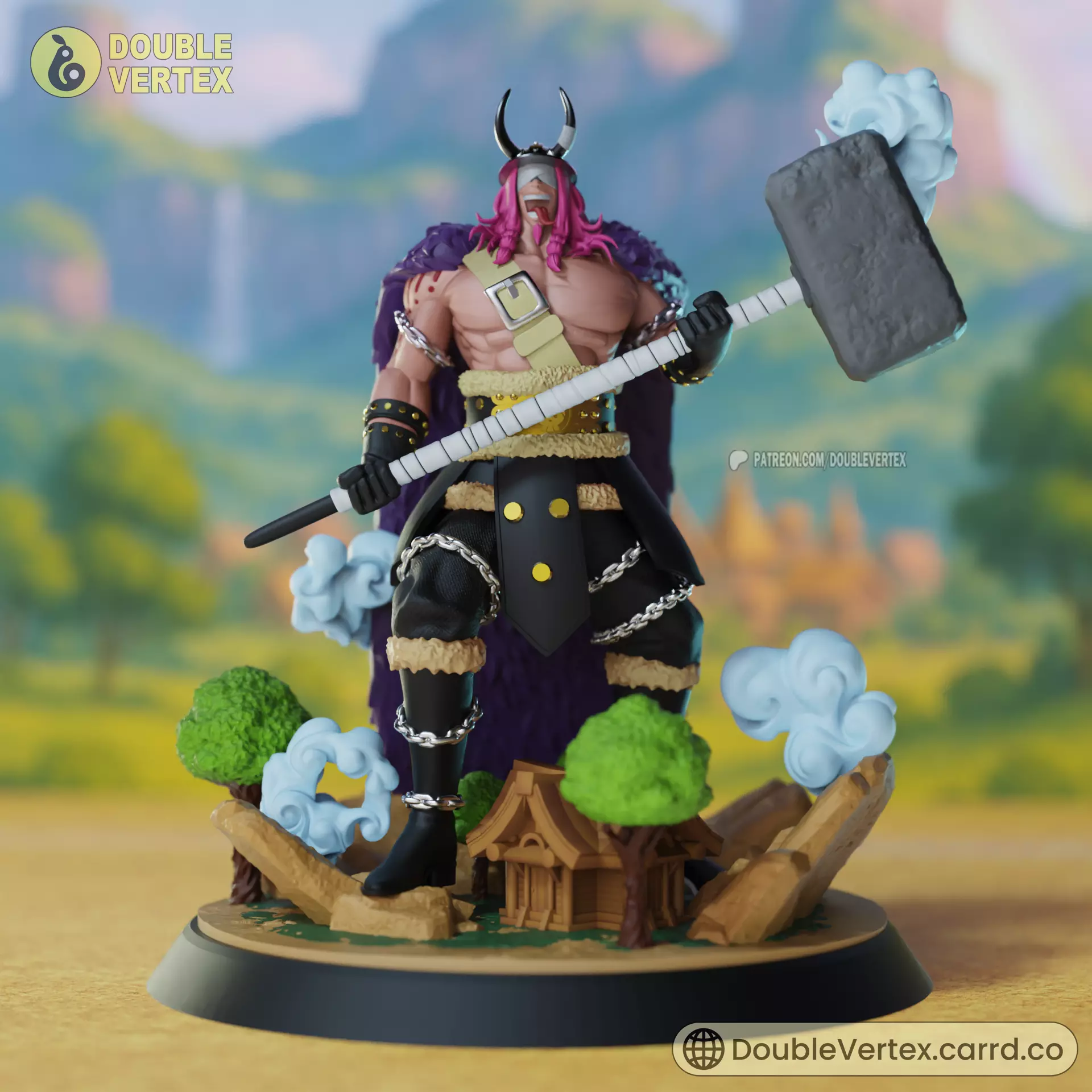Loki - One Piece Anime Figure 3D print model_9