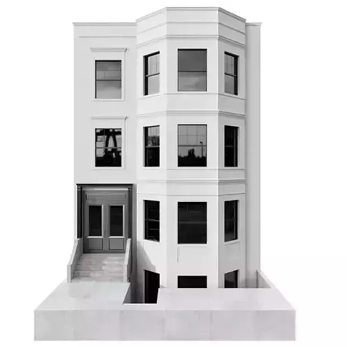 Neoclassic Town House No42 A 3D model 2
