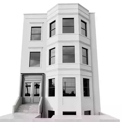 Neoclassic Town House No42 A 3D model 3