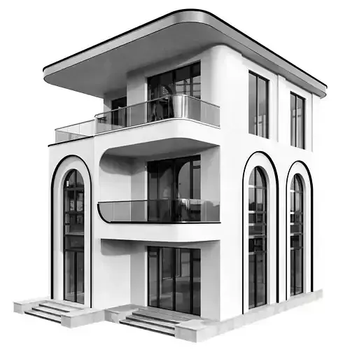 Modern House No41 A 3D model
