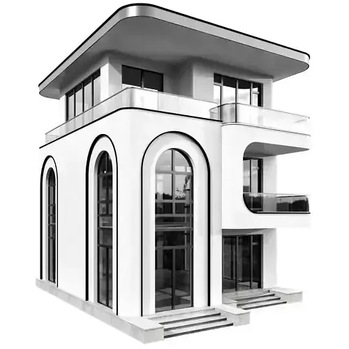 Modern House No41 A 3D model 3